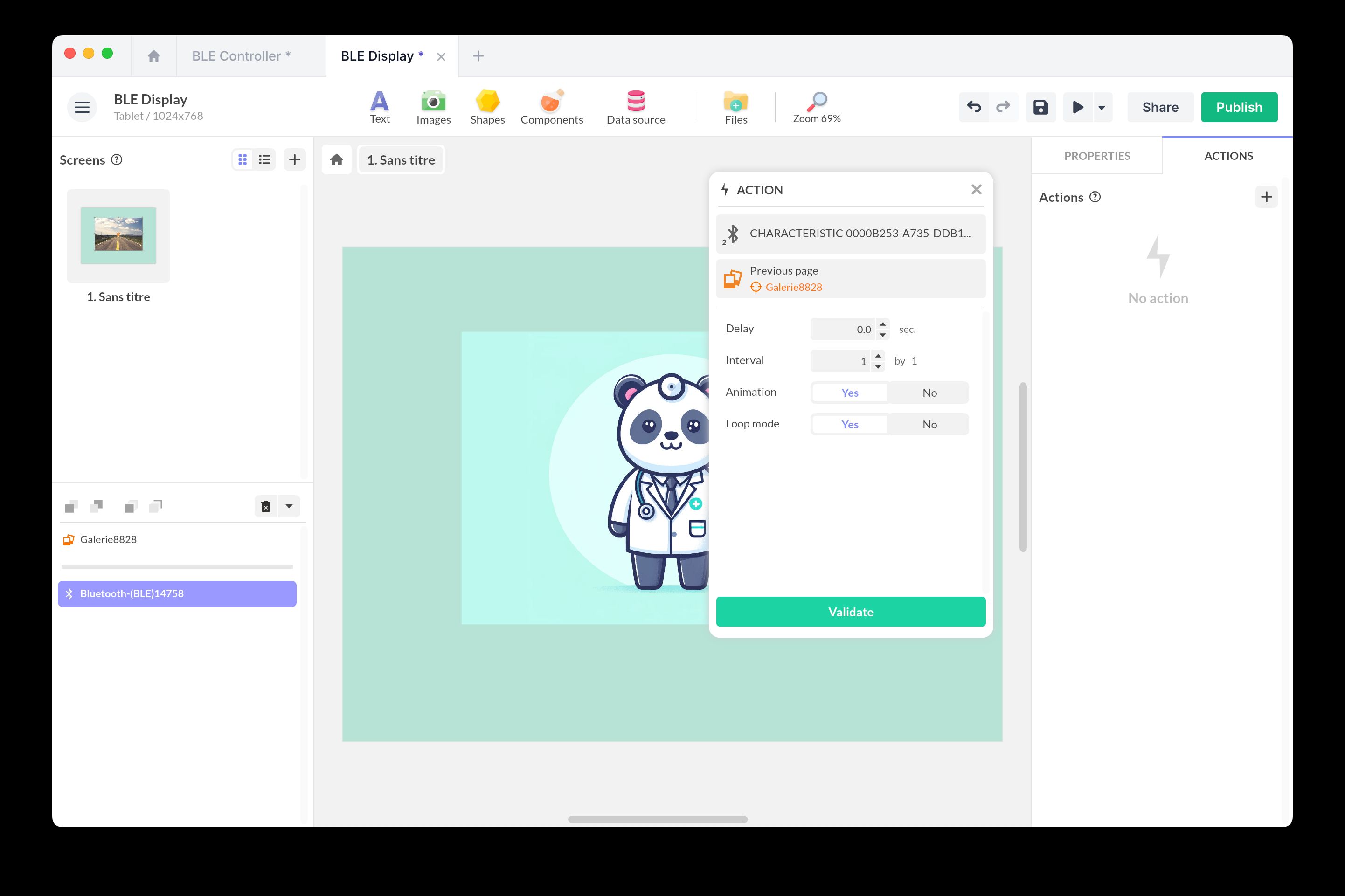 Receiving configuration on another device