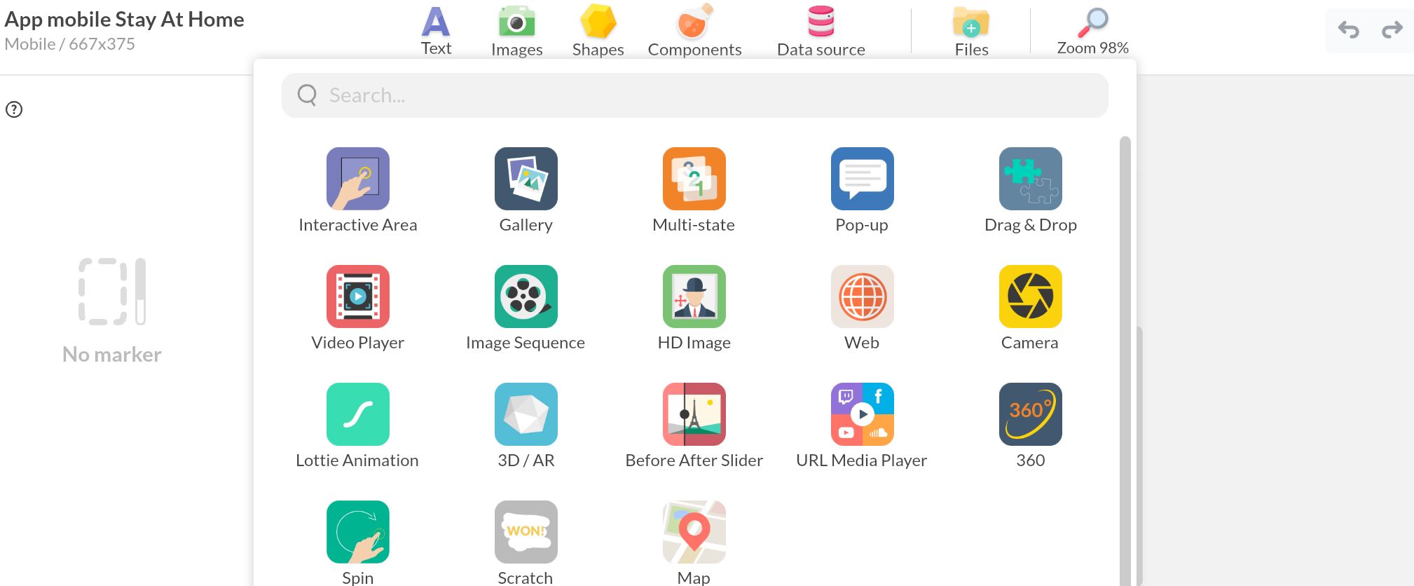 Add URL Media Player component