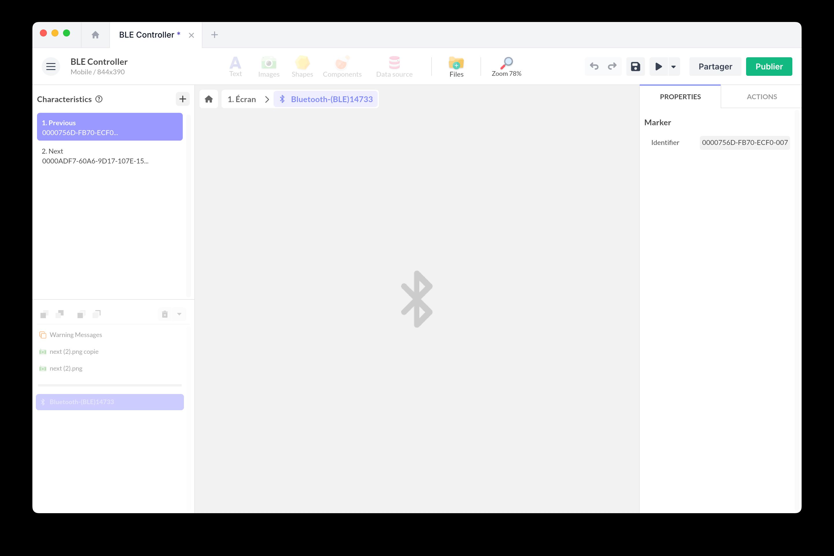 Adding a BLE characteristic