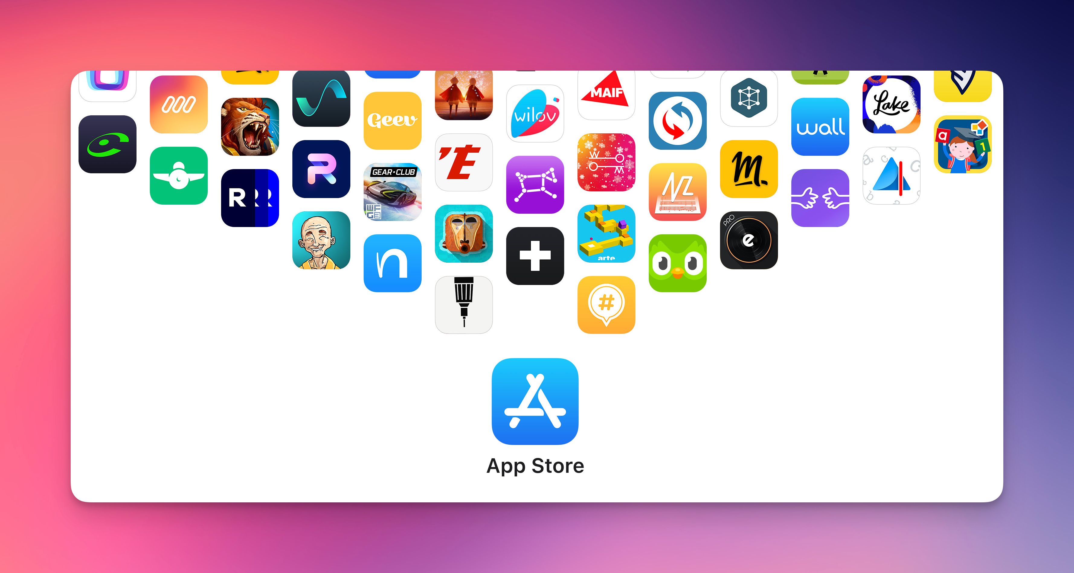 App Store interface displayed across Apple devices