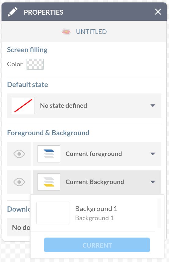 Applying background or foreground