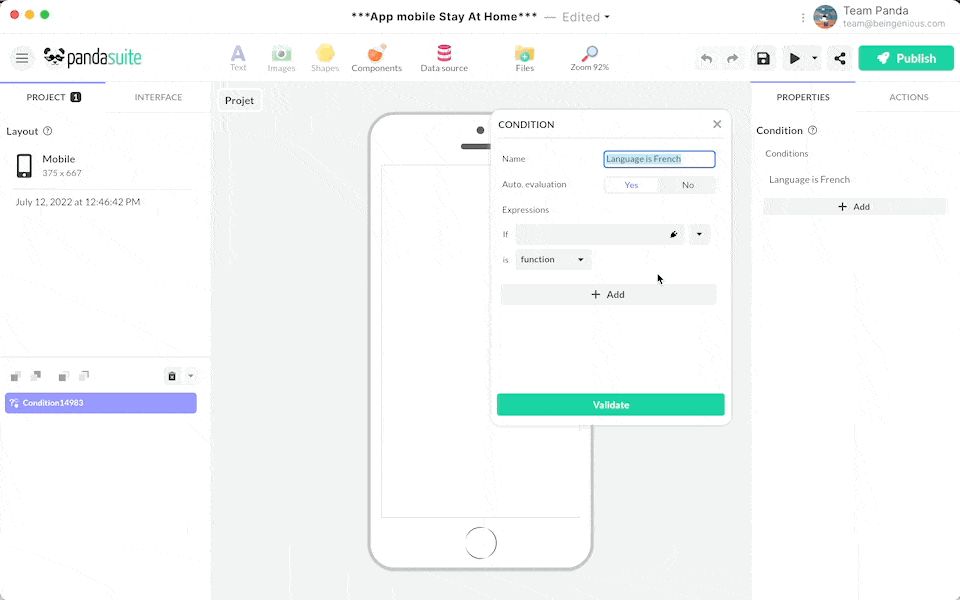 Automatic localization setup