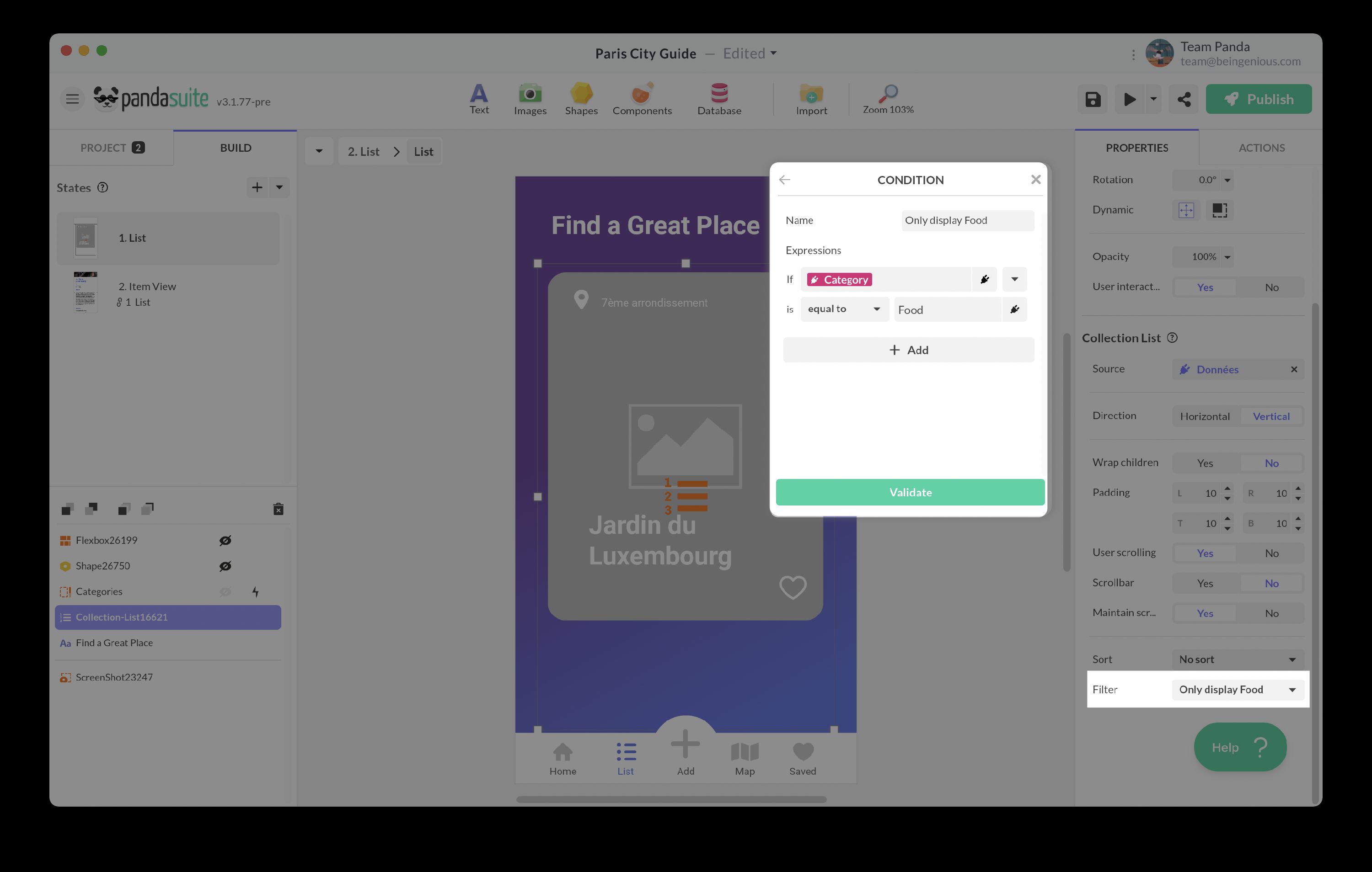 Category Filter Example