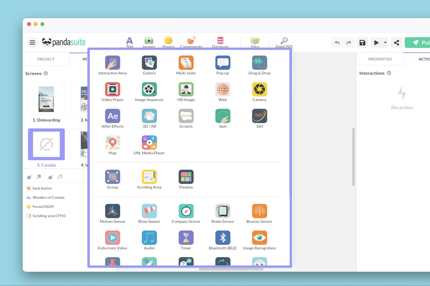 Components icon preview