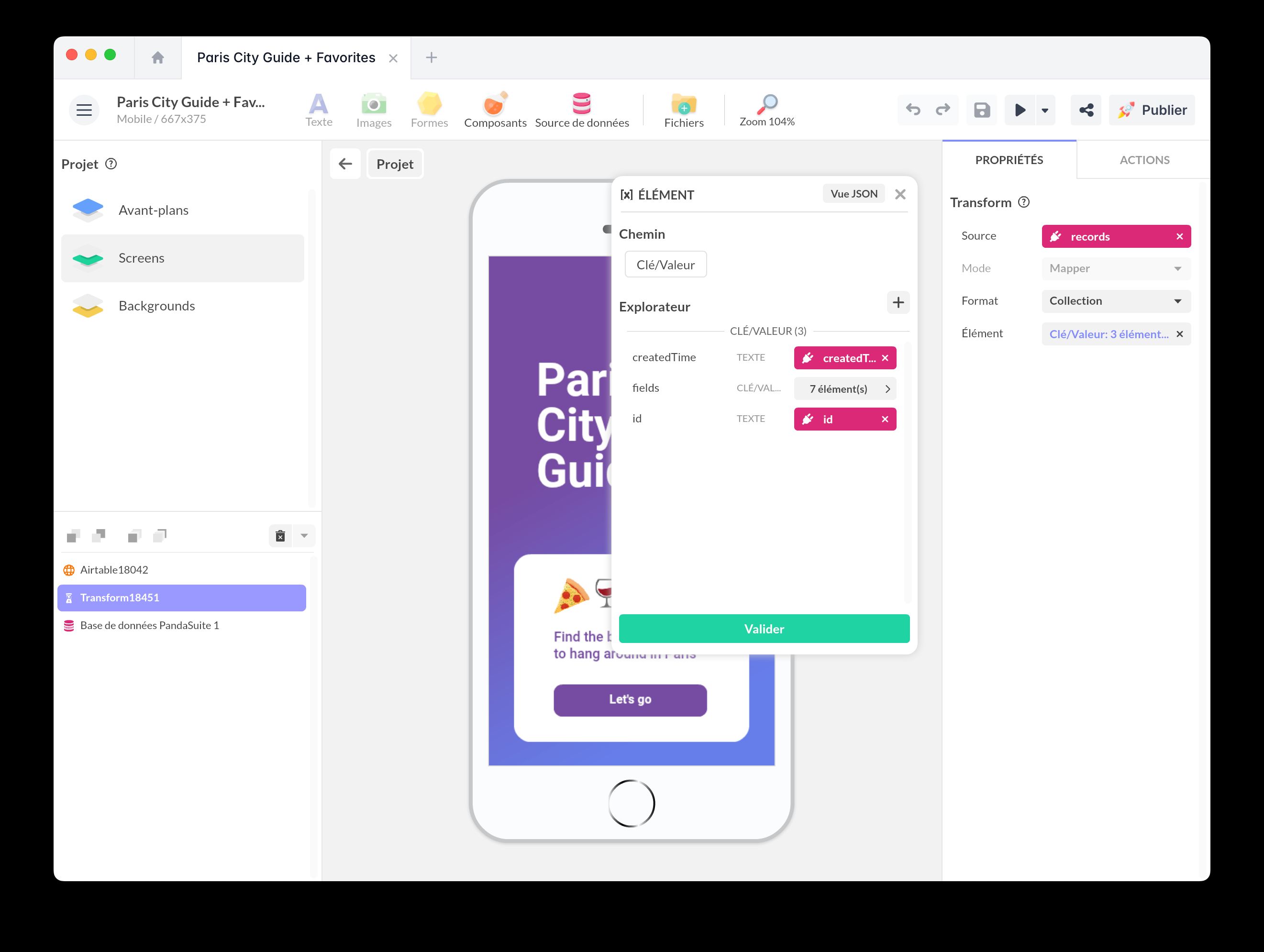 Converting an API response into a PandaSuite collection