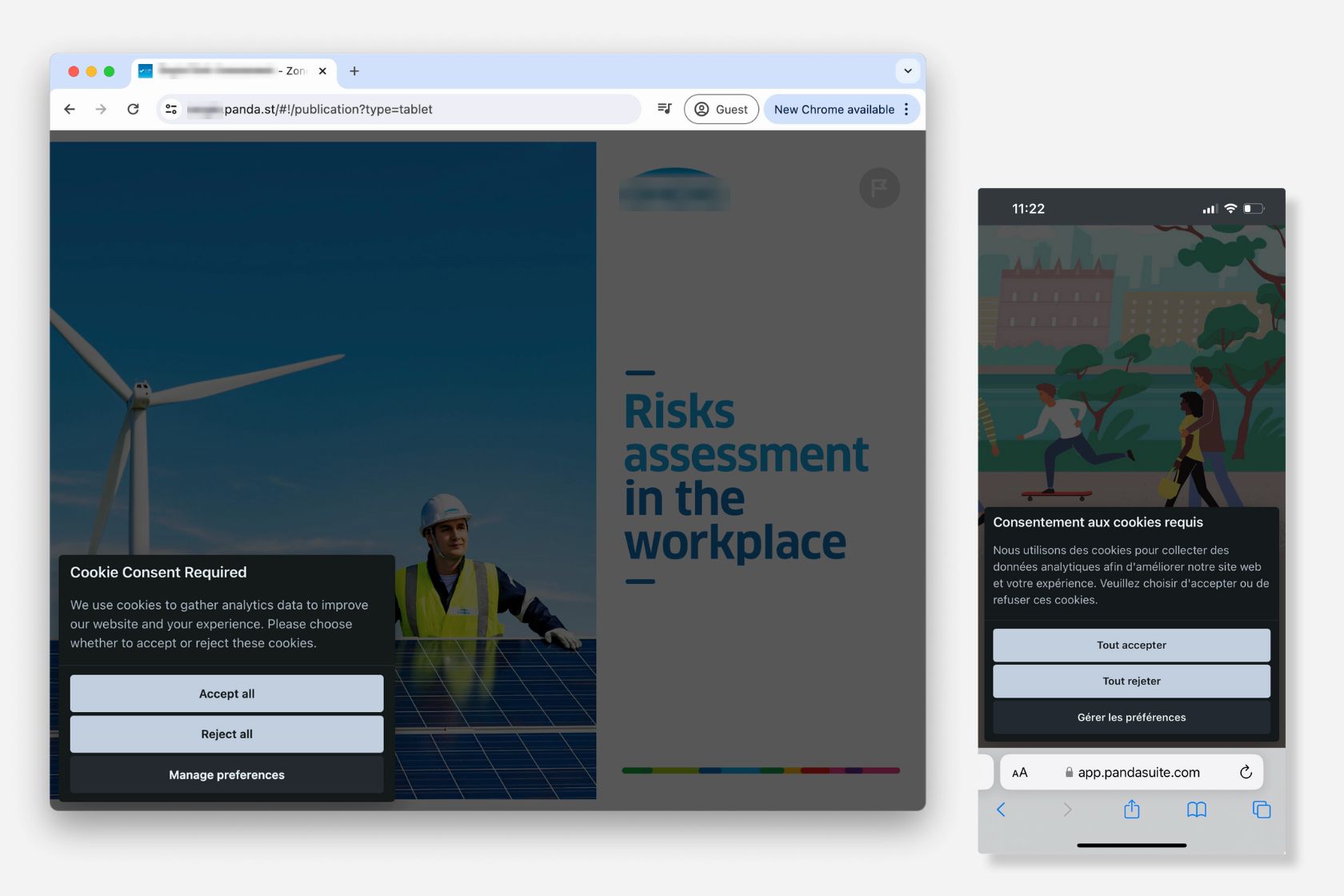 Cookie consent banner example