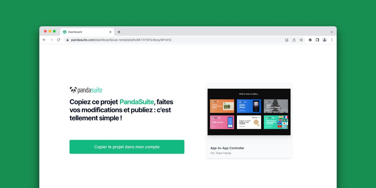 Copy project screenshot