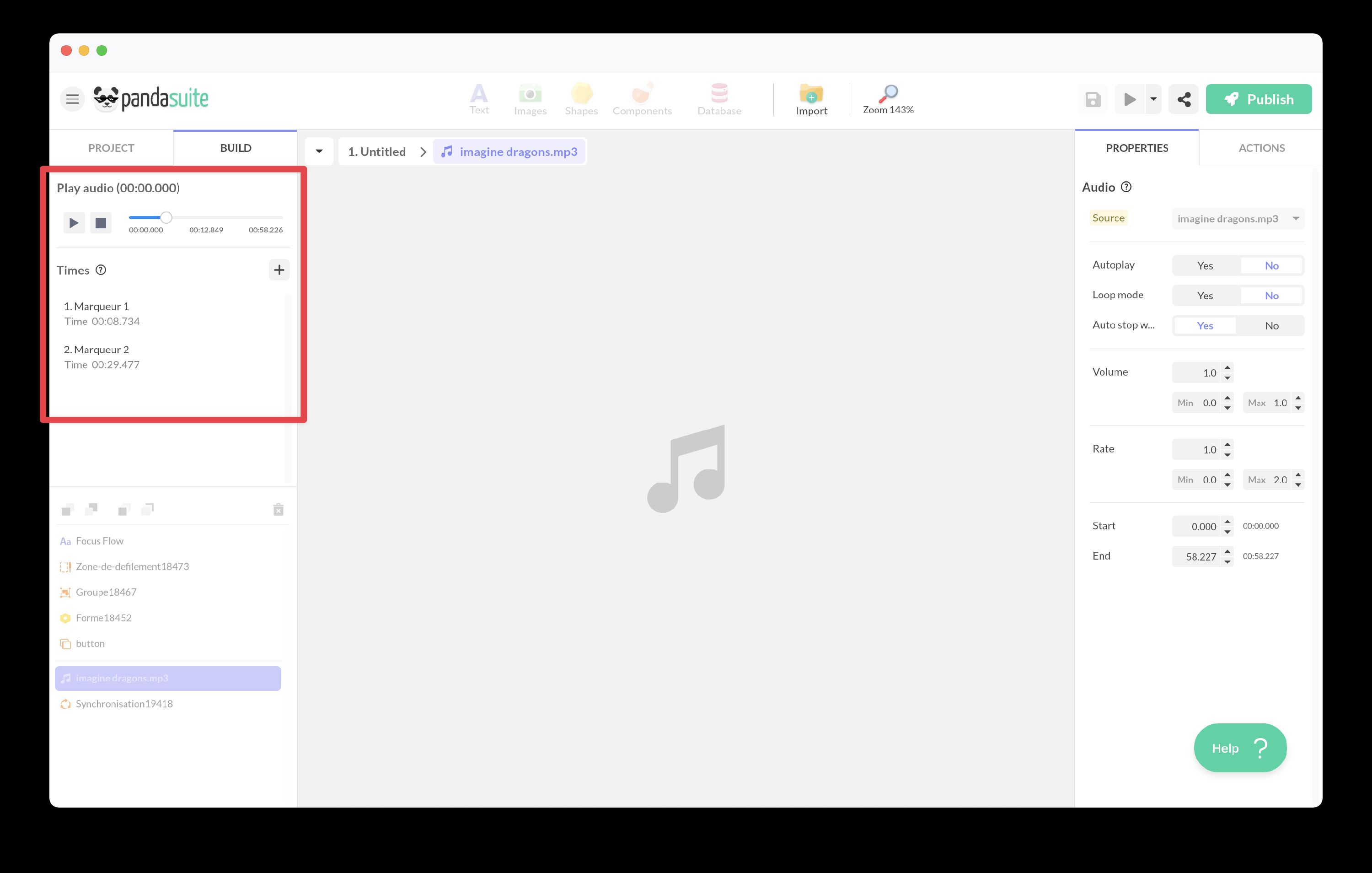 Create Markers Example
