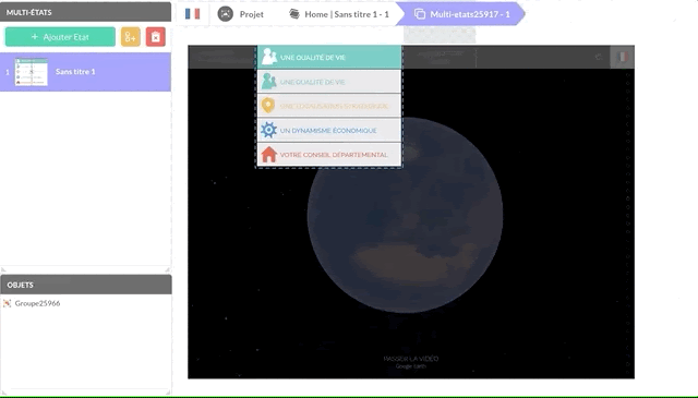 Creating a drop down using a multi-state component