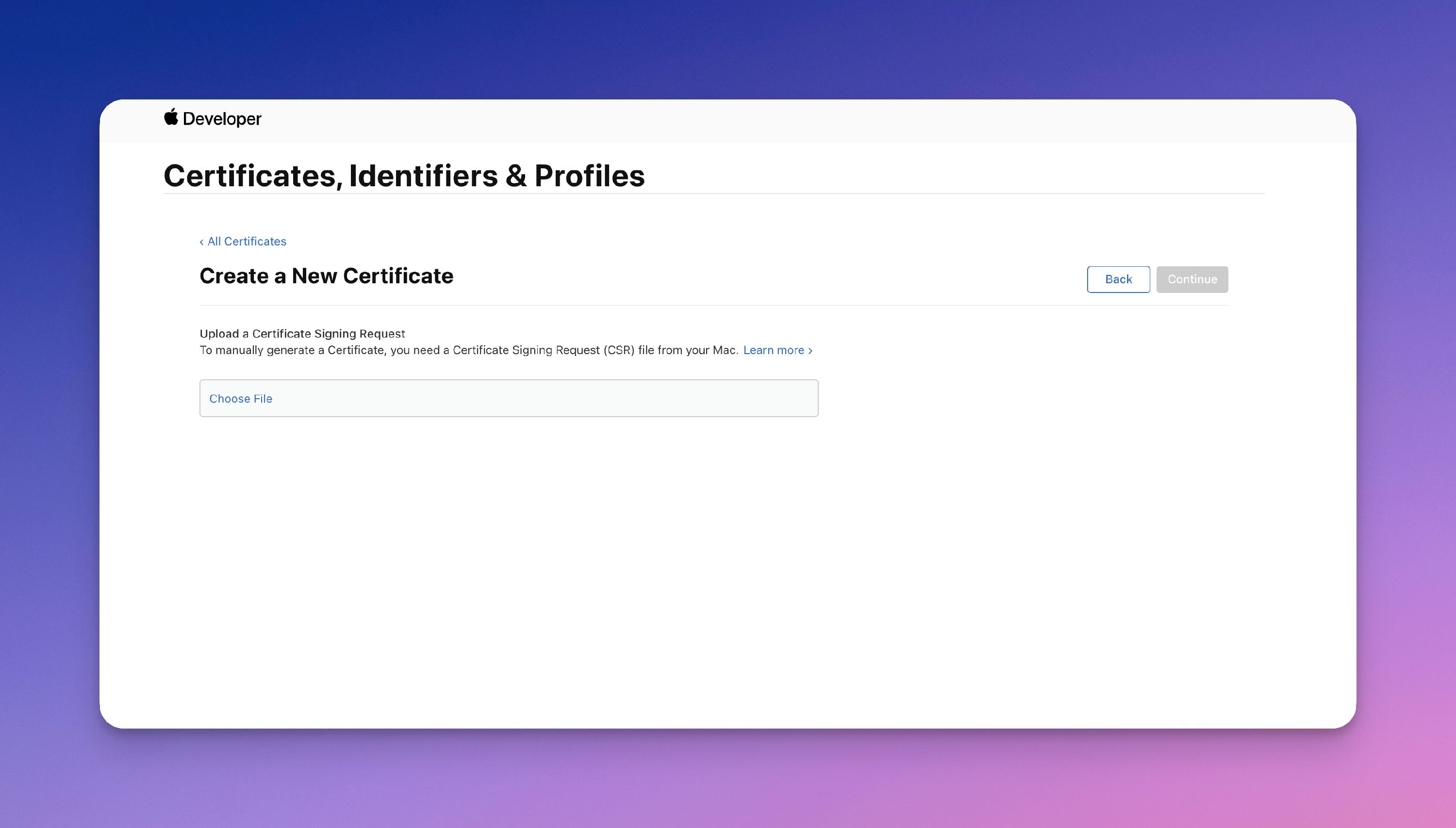 CSR Signing Request Instructions
