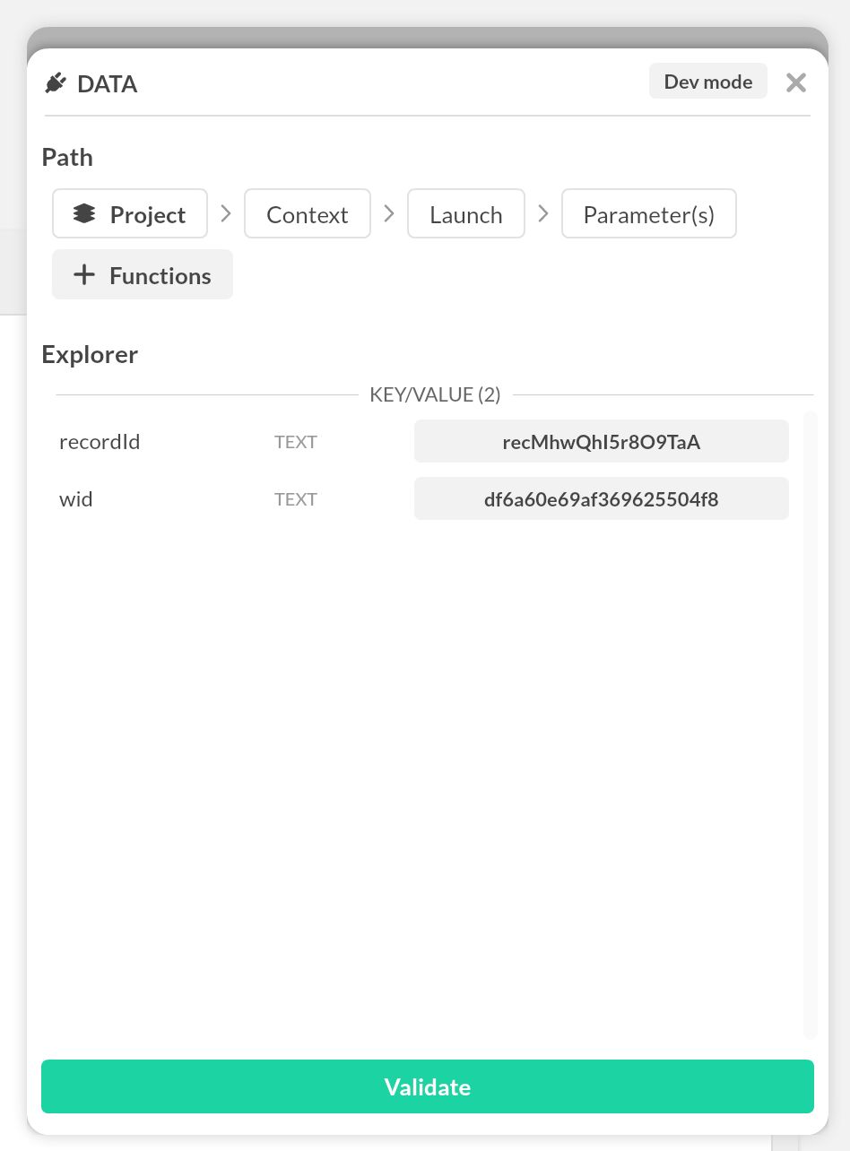 customization via Airtable