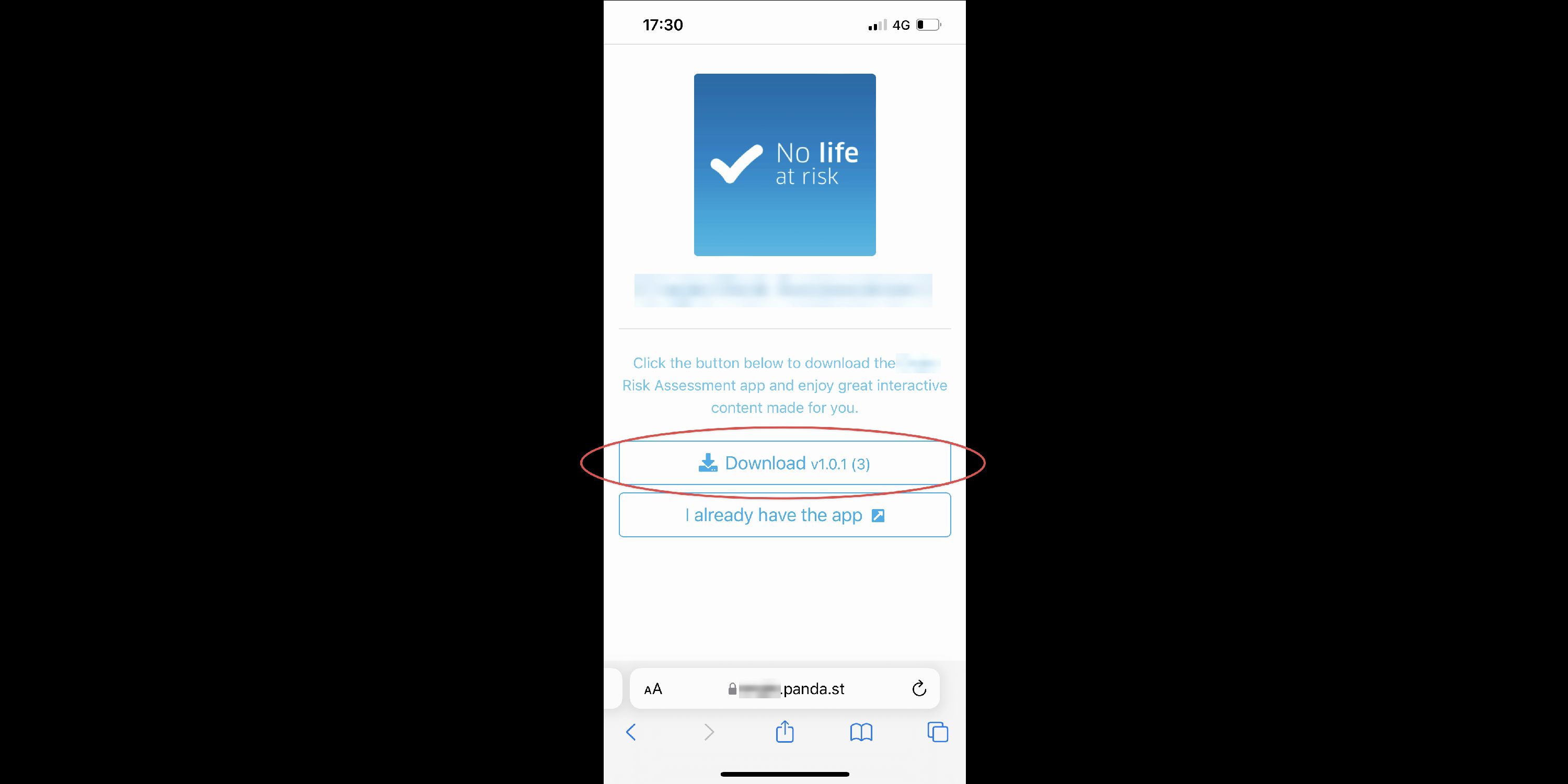 Download Button Screenshot