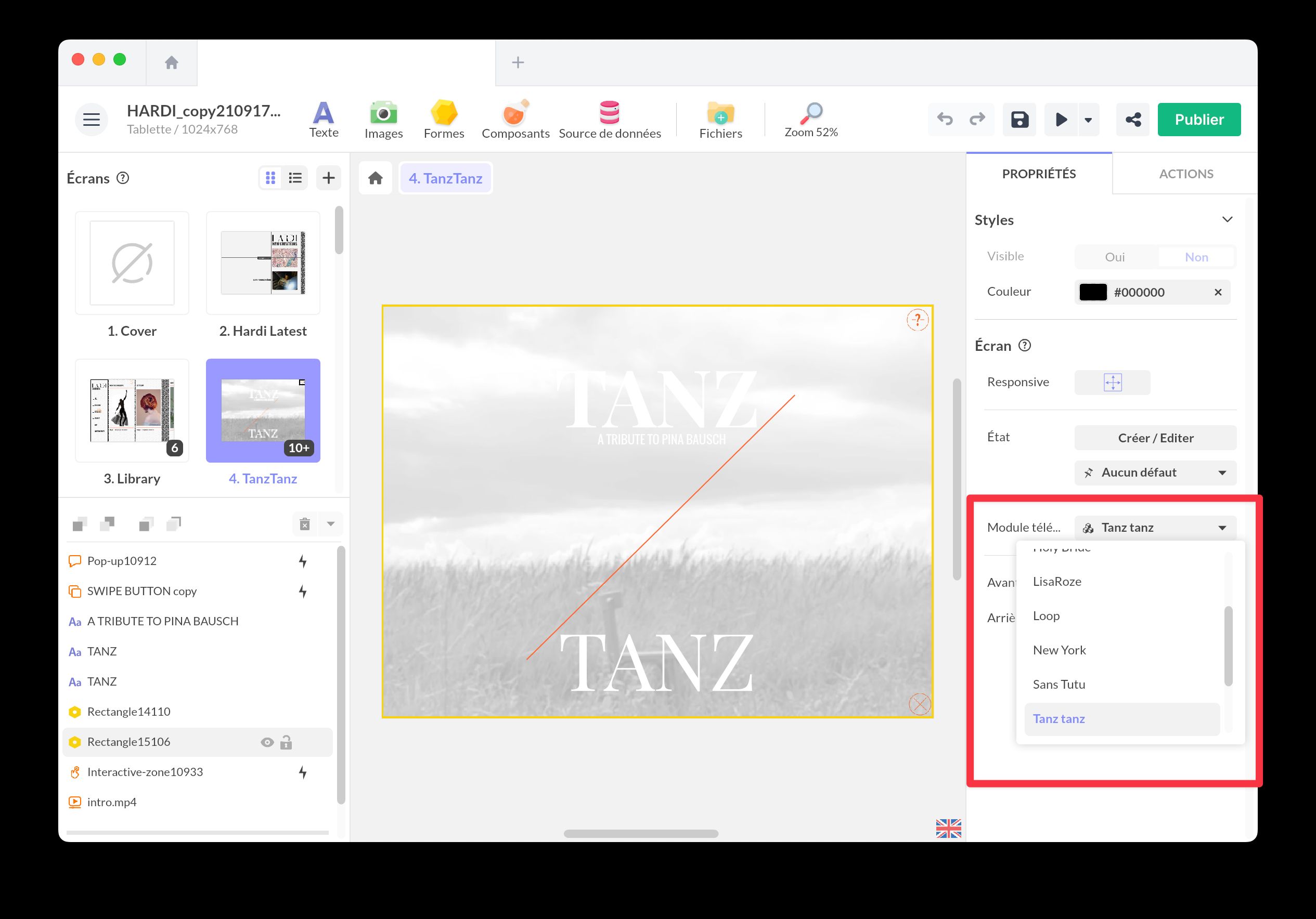 Downloadable Module property