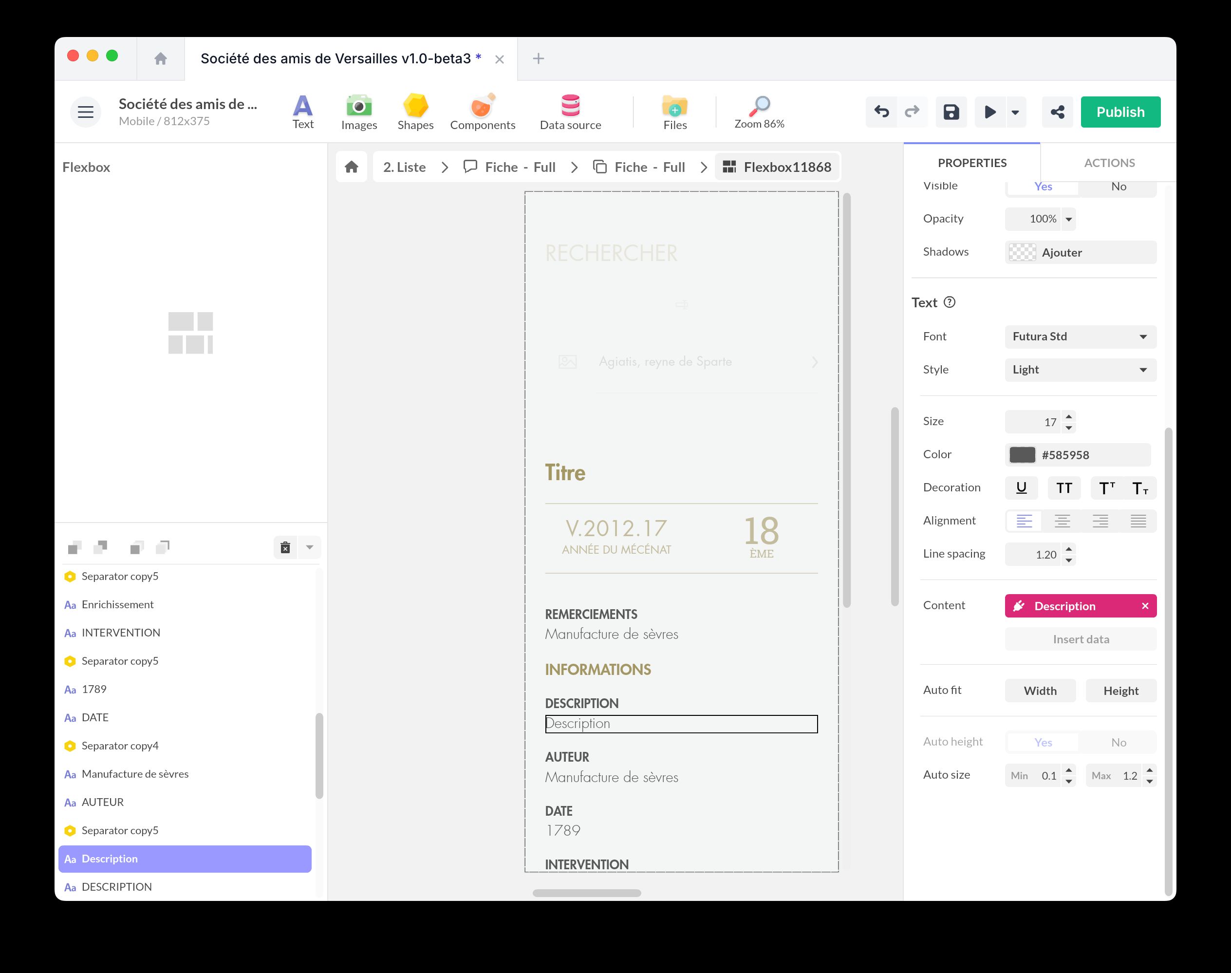 Dynamic content example
