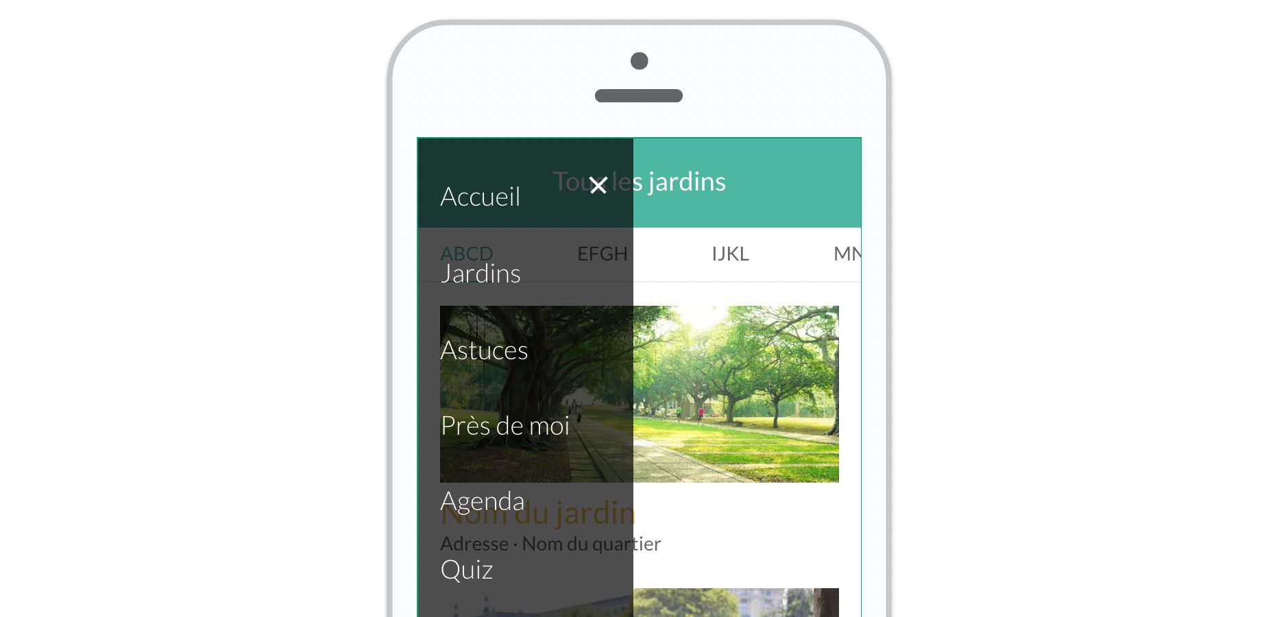 Example image of a sidebar