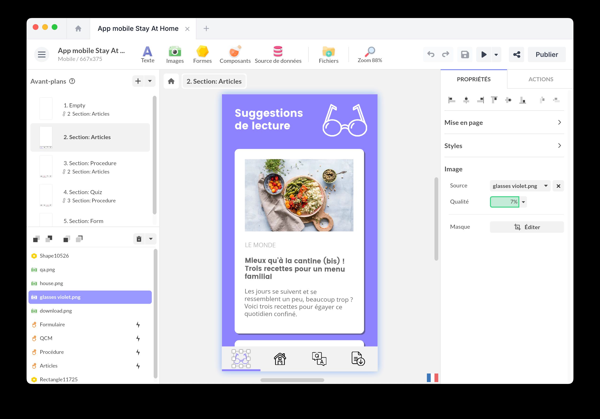Example of an icon being used in PandaSuite.