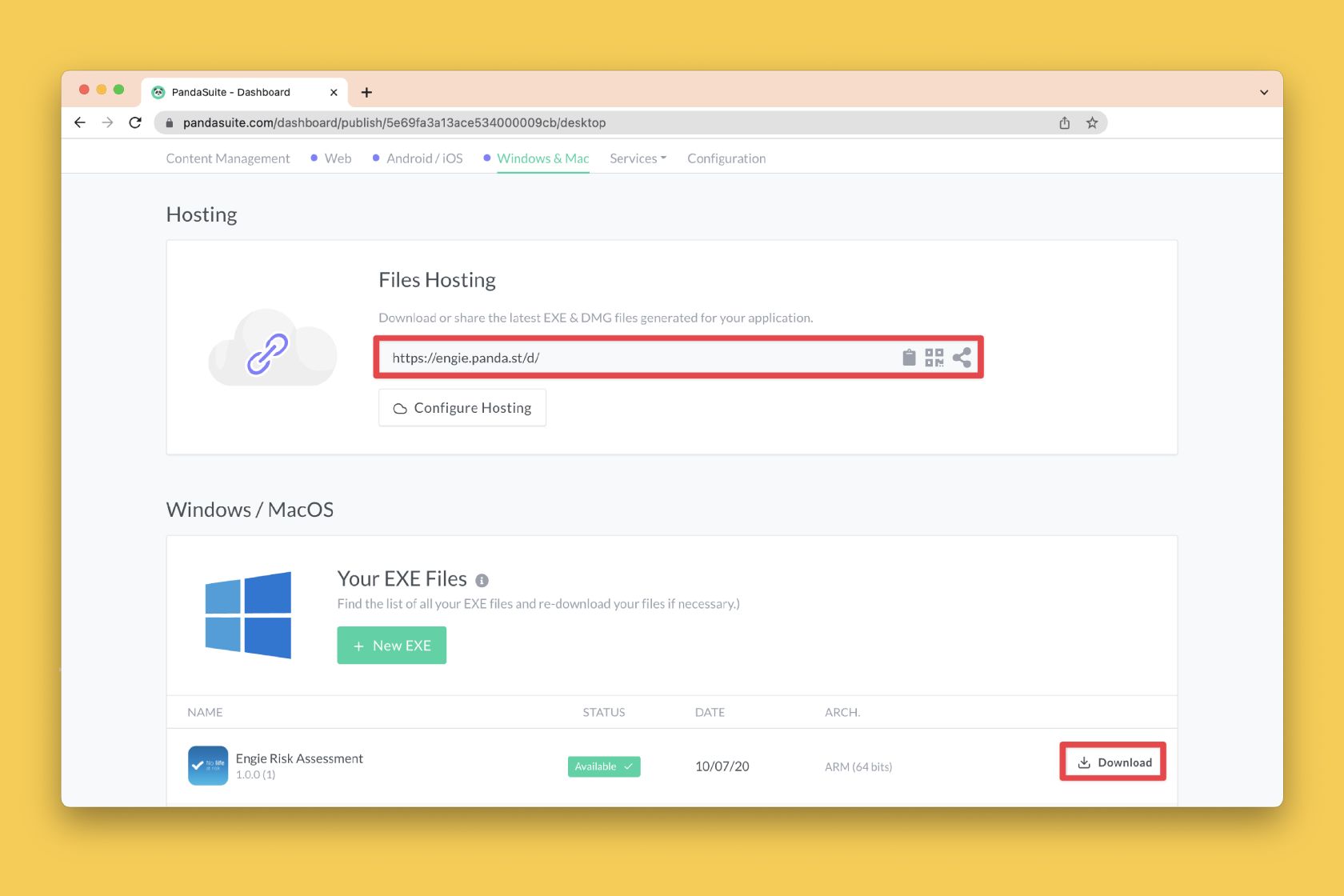 EXE download illustration