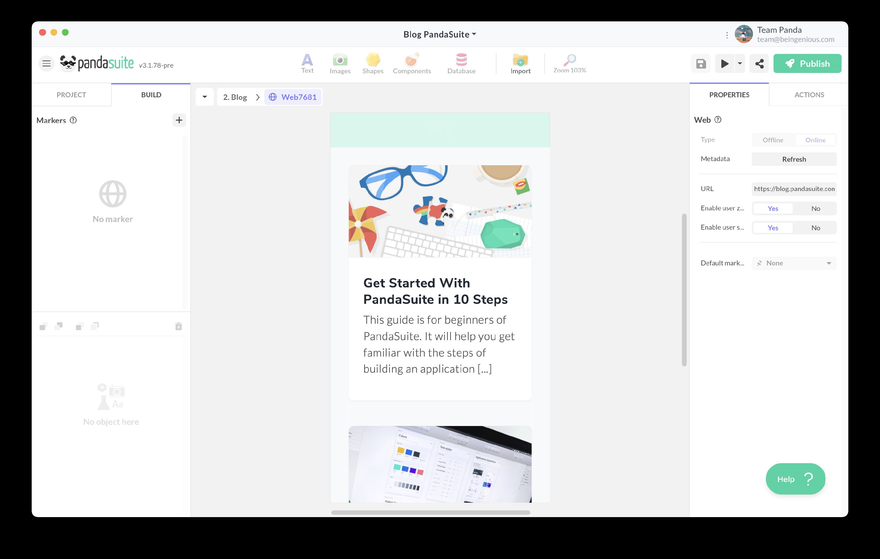 Example of an embedded page