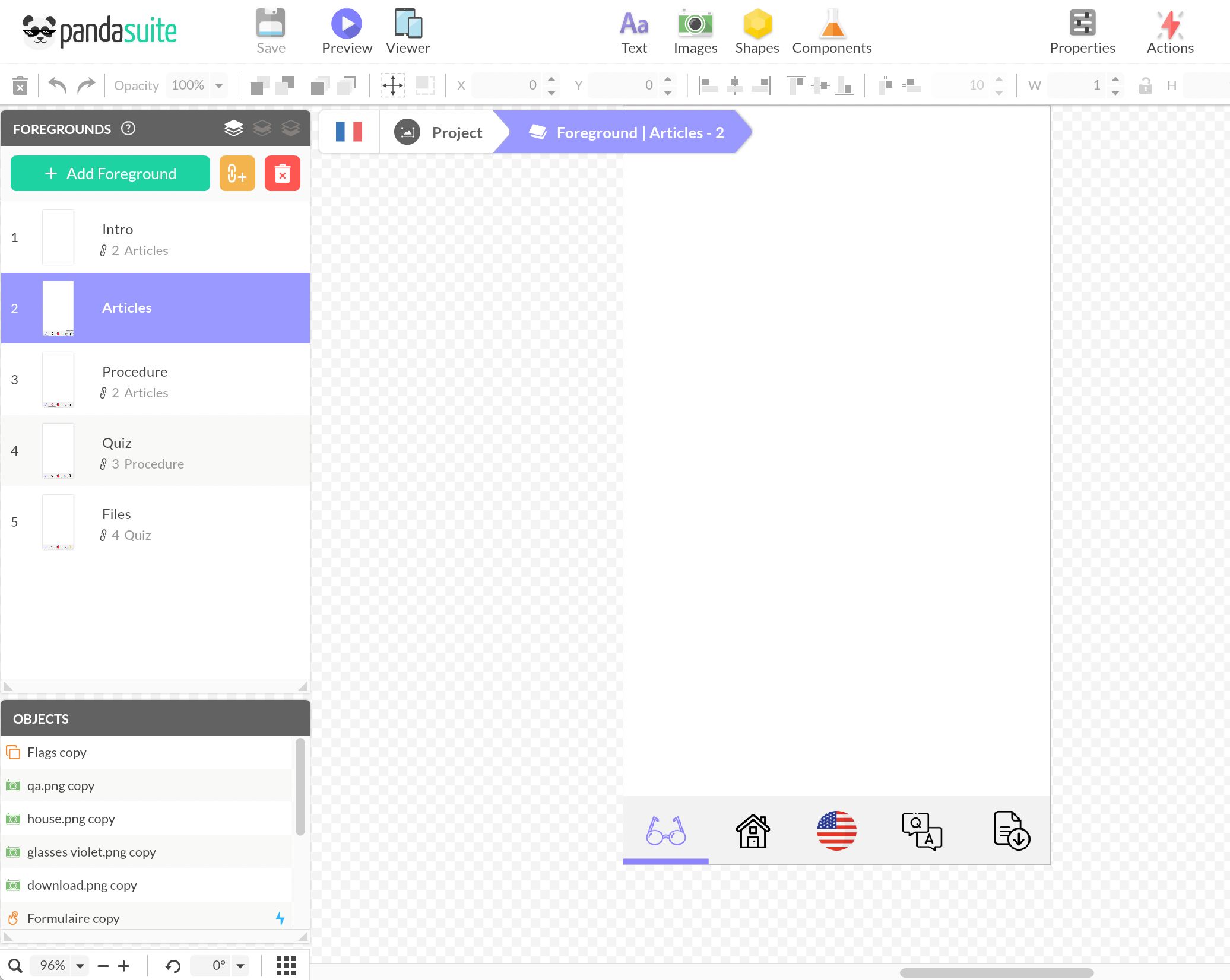 Foreground and background editing