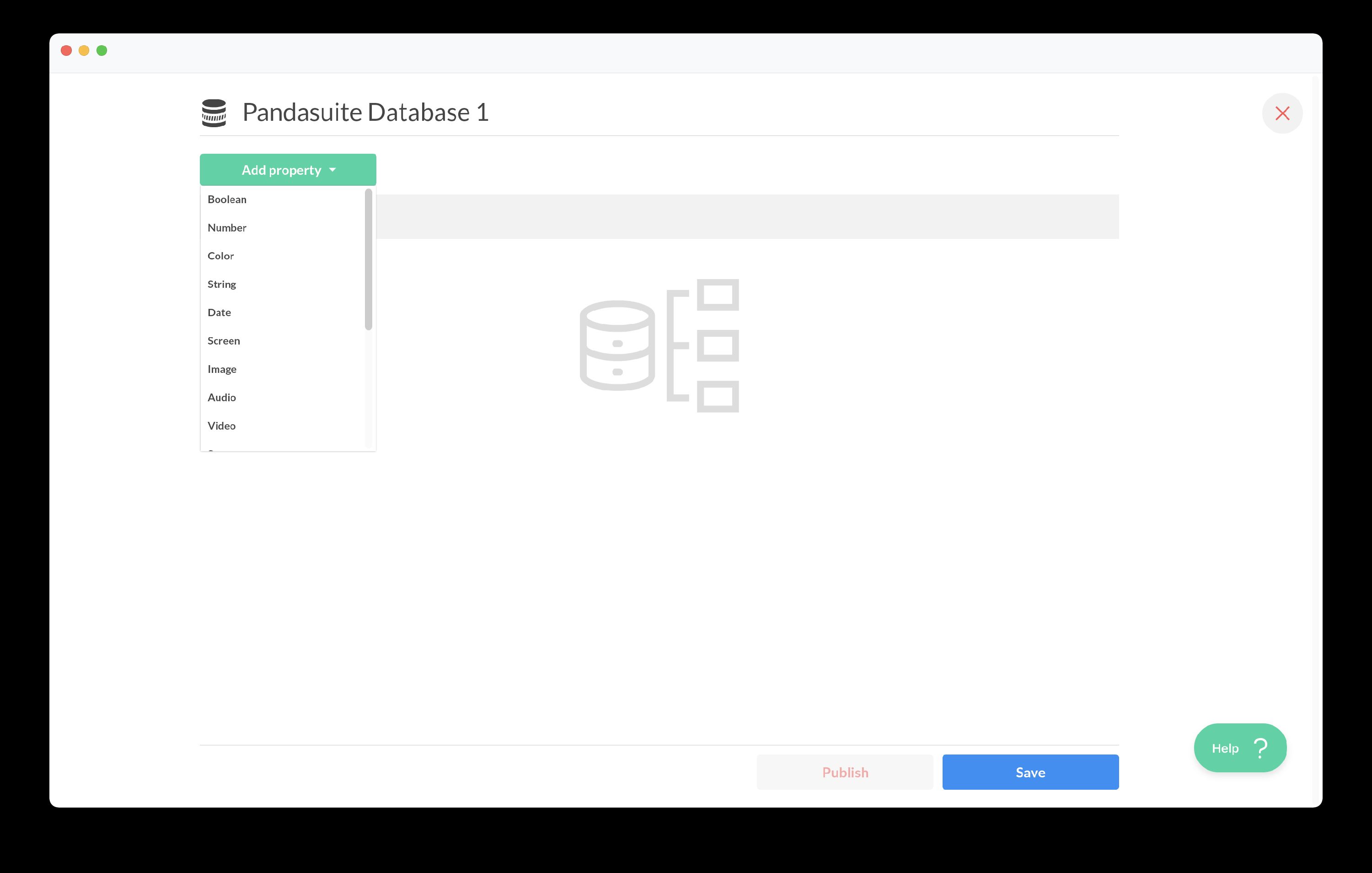 Image of adding a property to the database