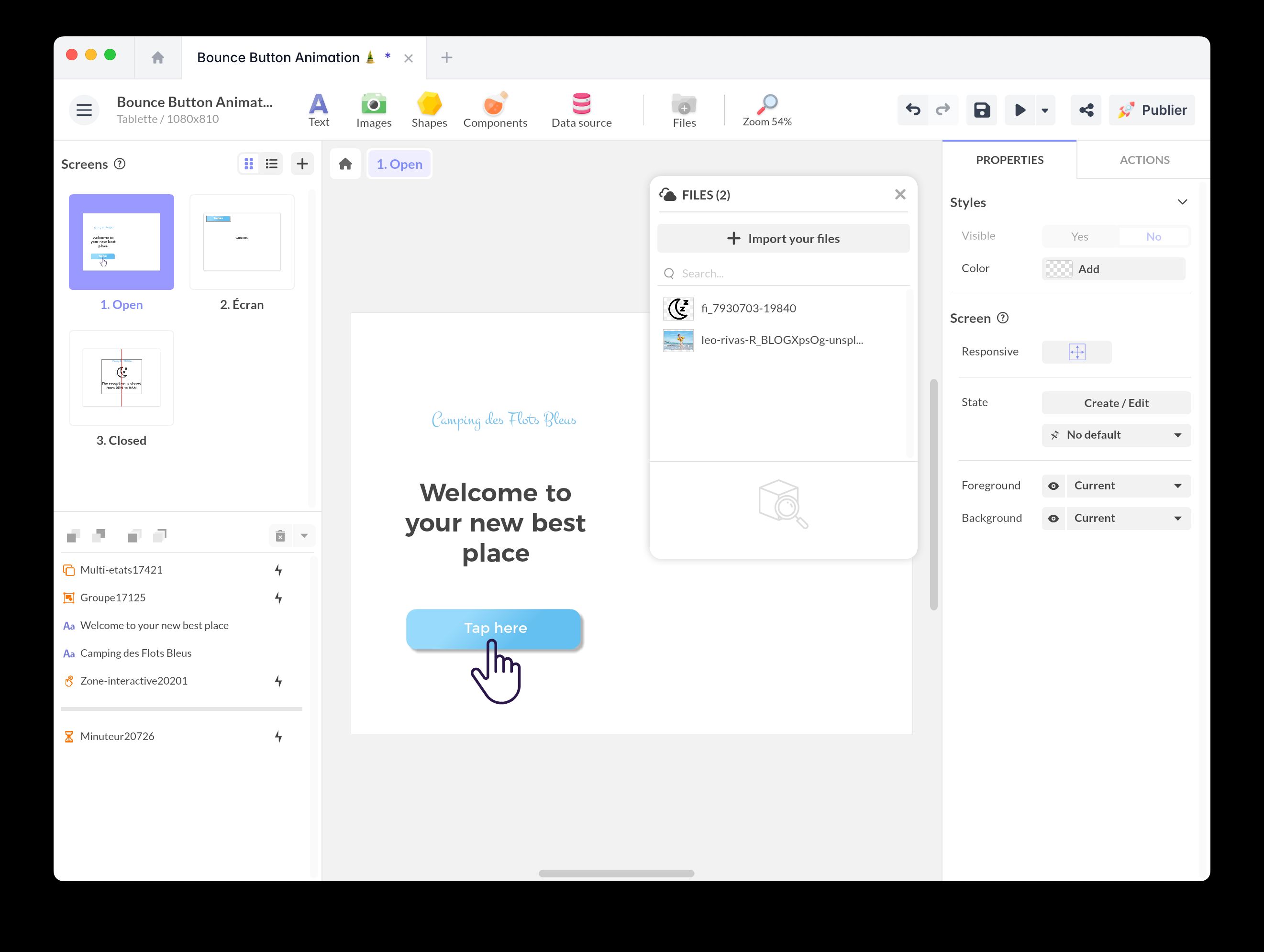 Import an image in PandaSuite Studio