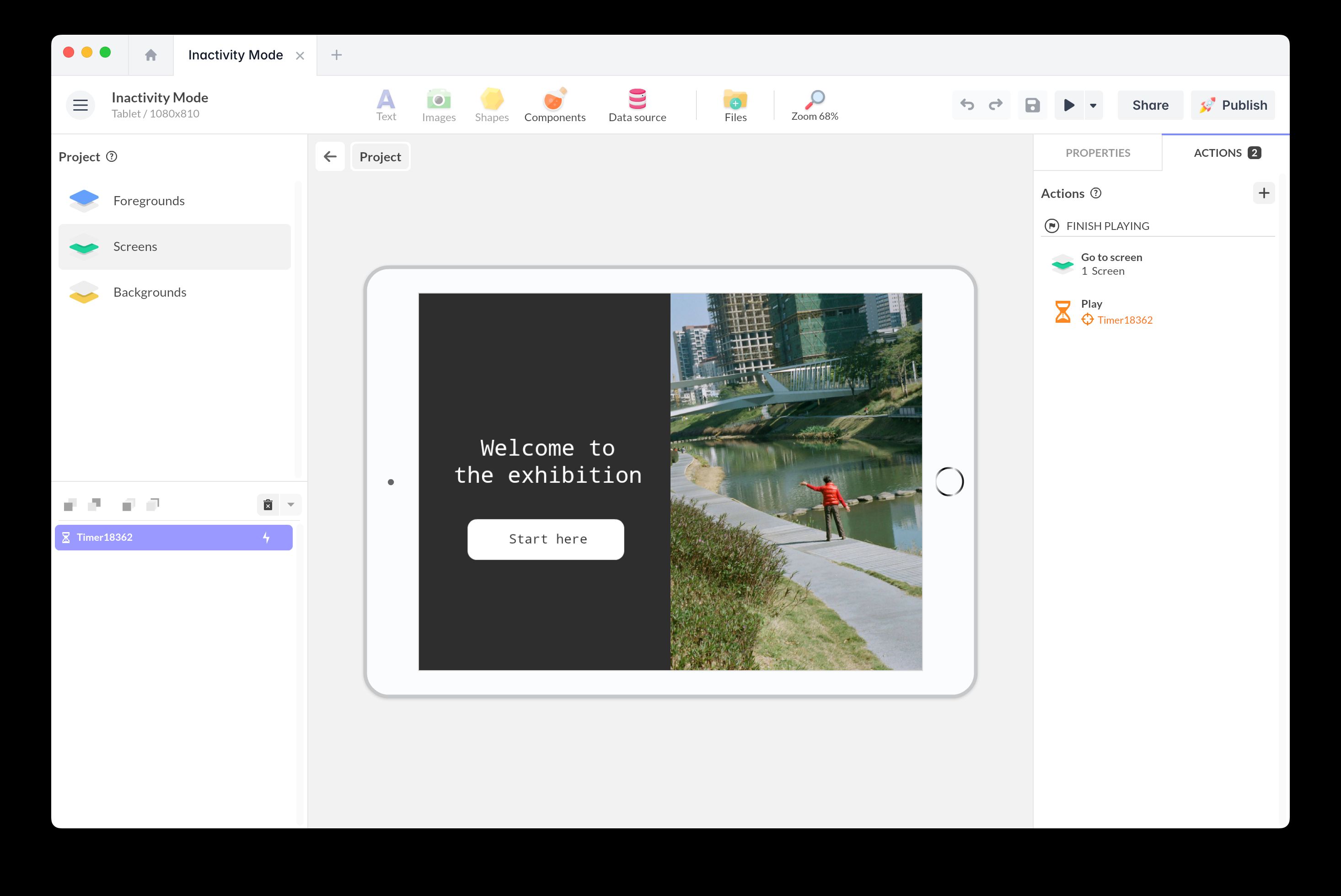 Switch screen illustration