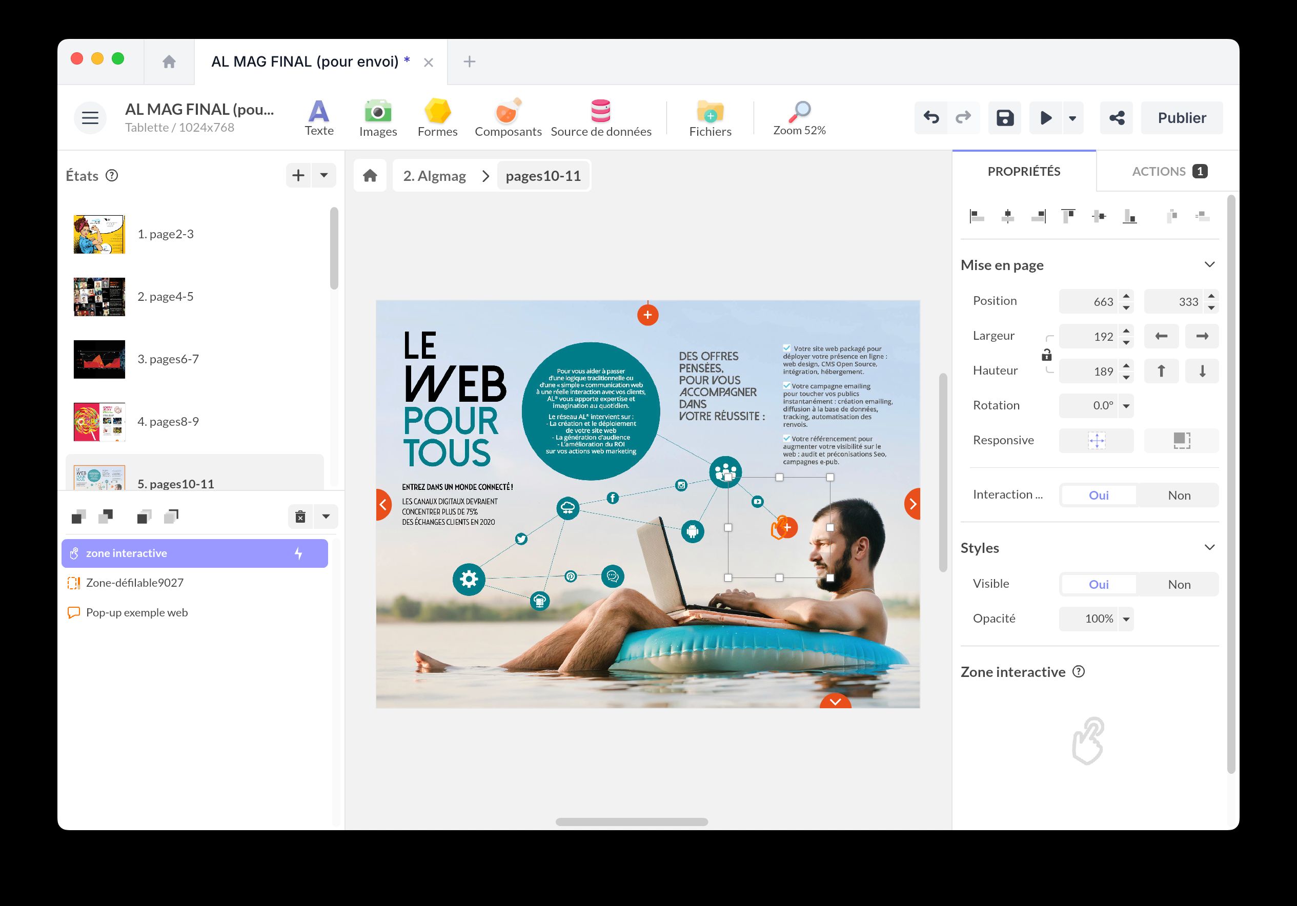 Interactive zone example image