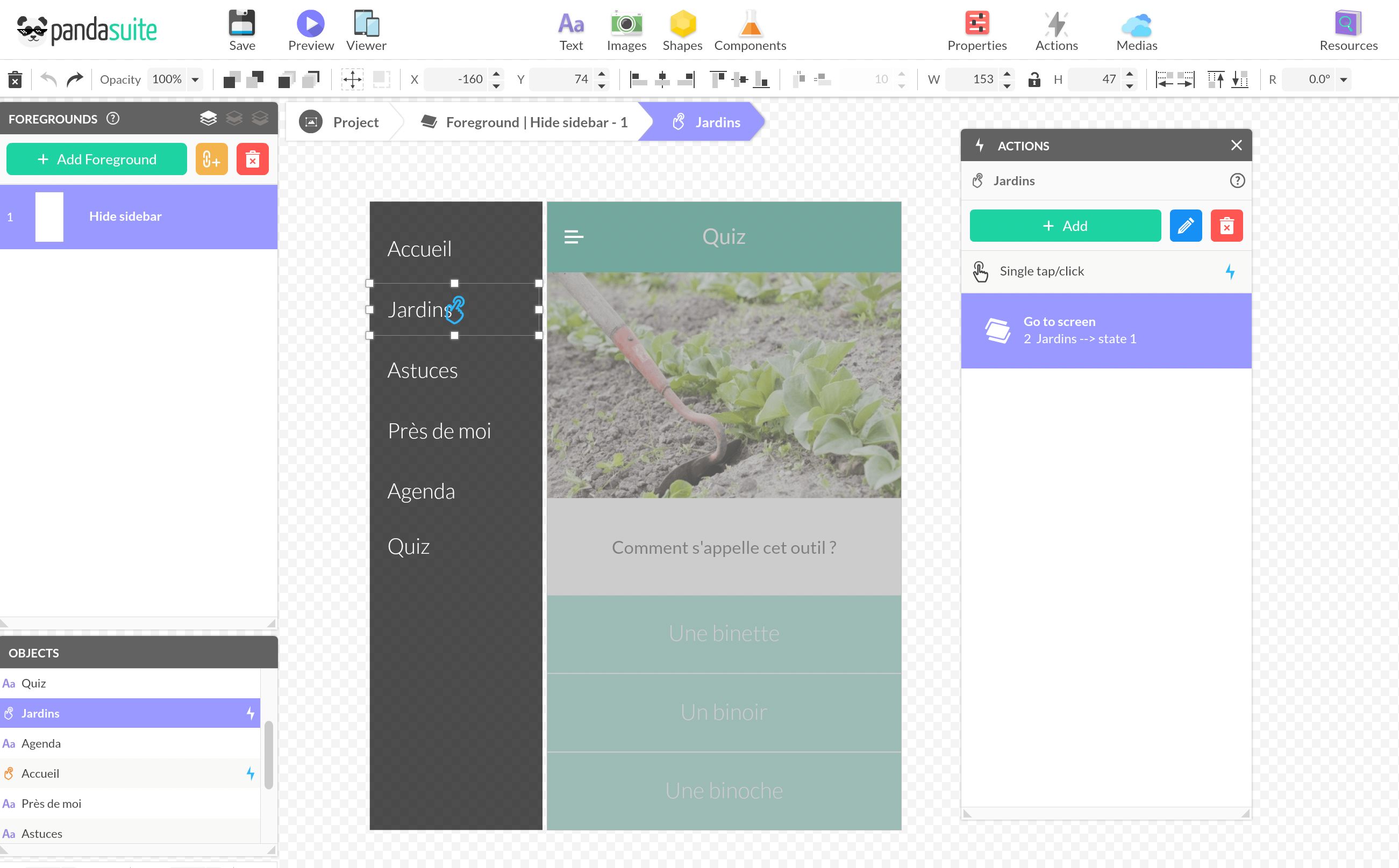 Interactive Zone example