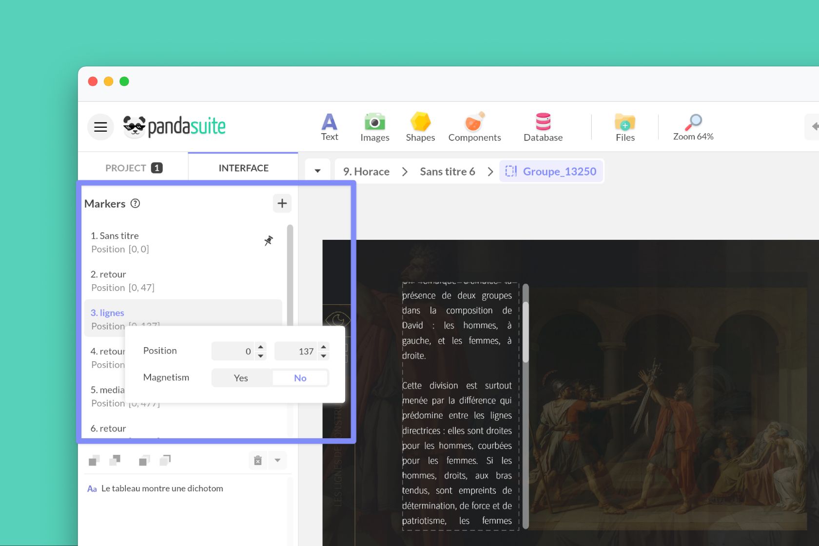 Marker editor example