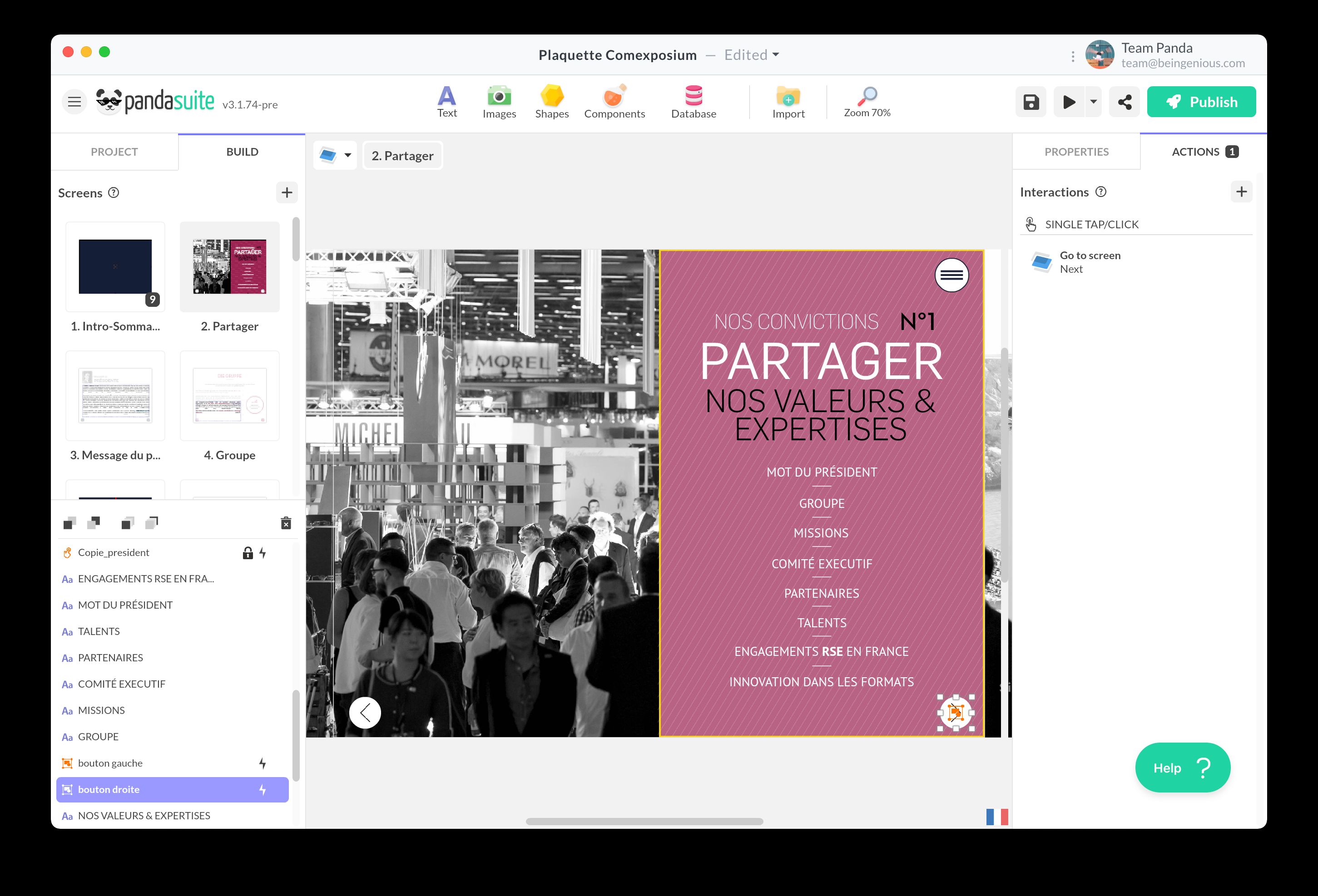 Navigate to another screen