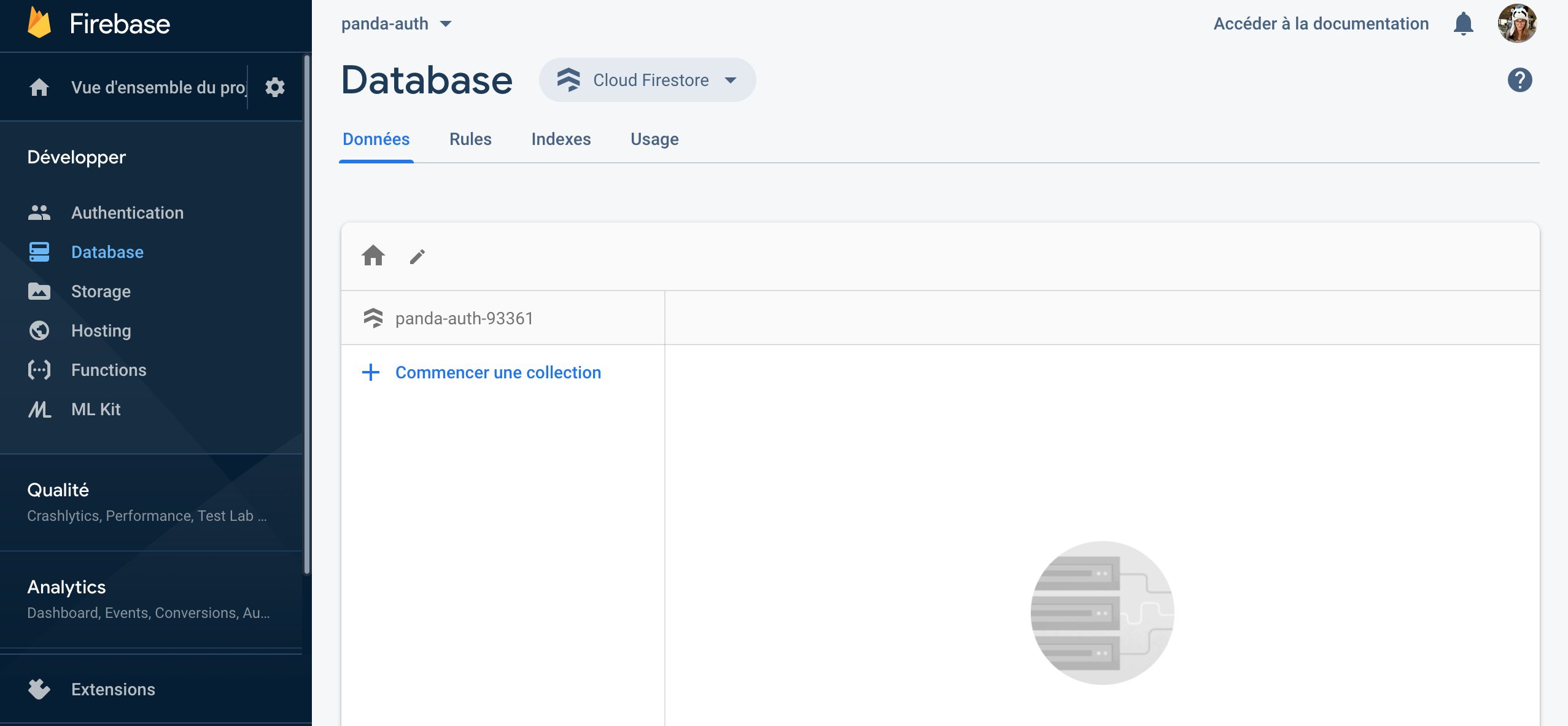 New Firestore database illustration