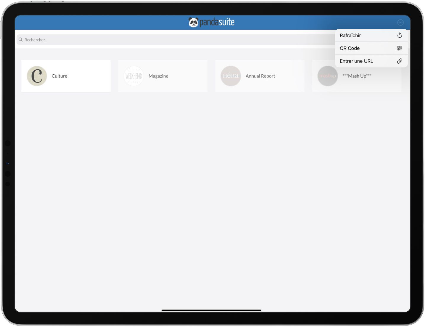 Open a Project in PandaSuite Hub