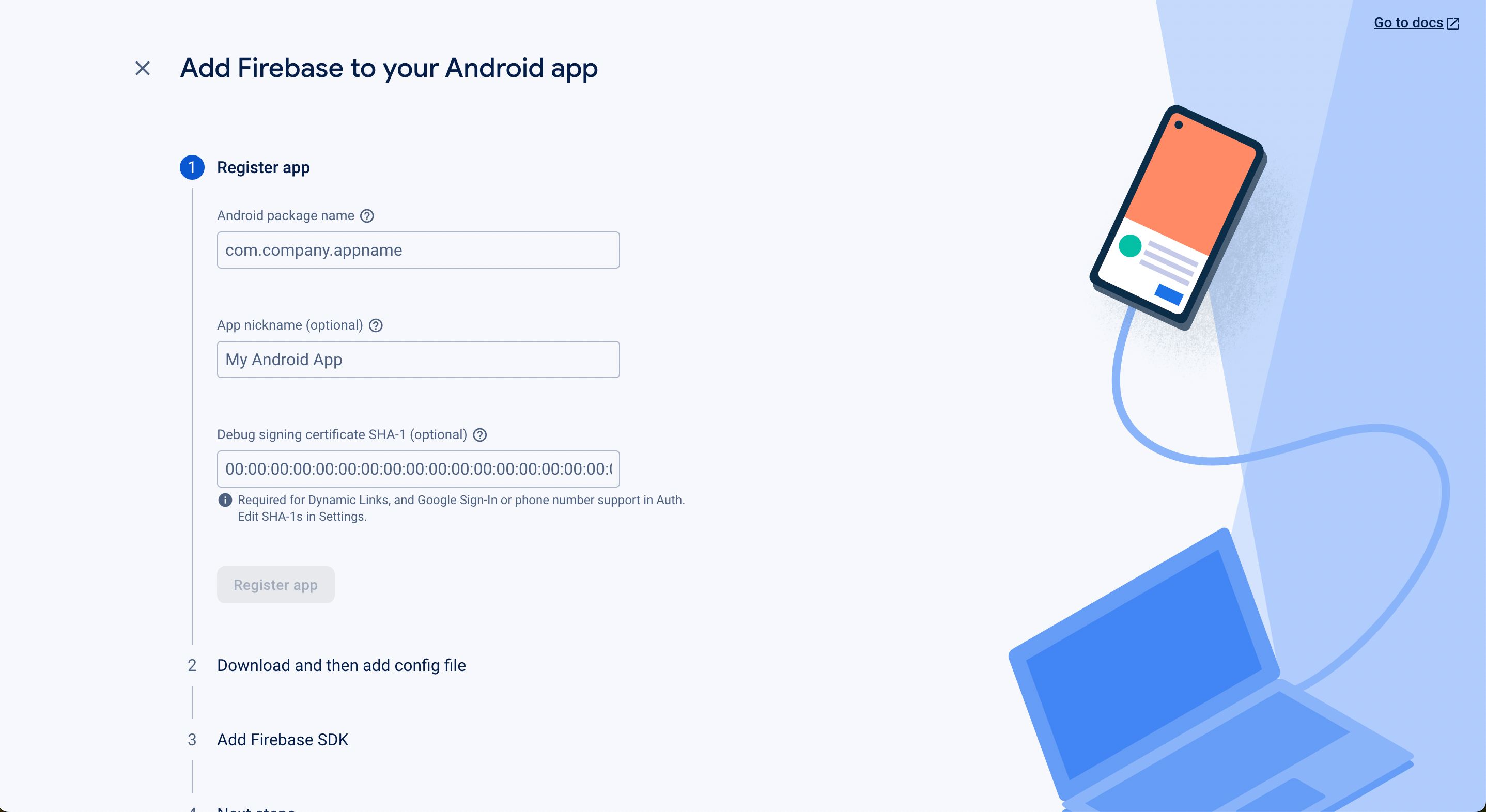 Package name insertion