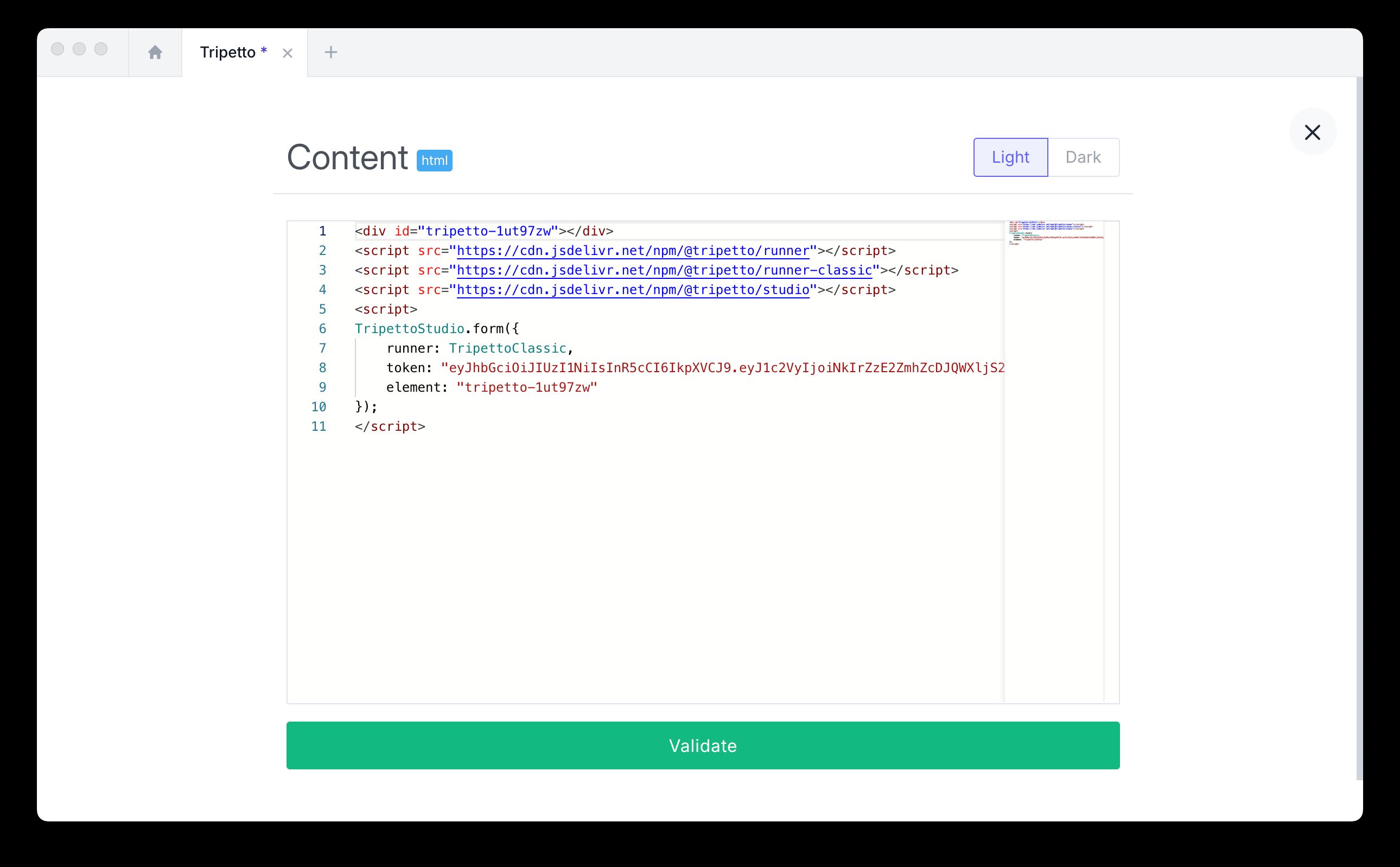 PandaSuite component insertion