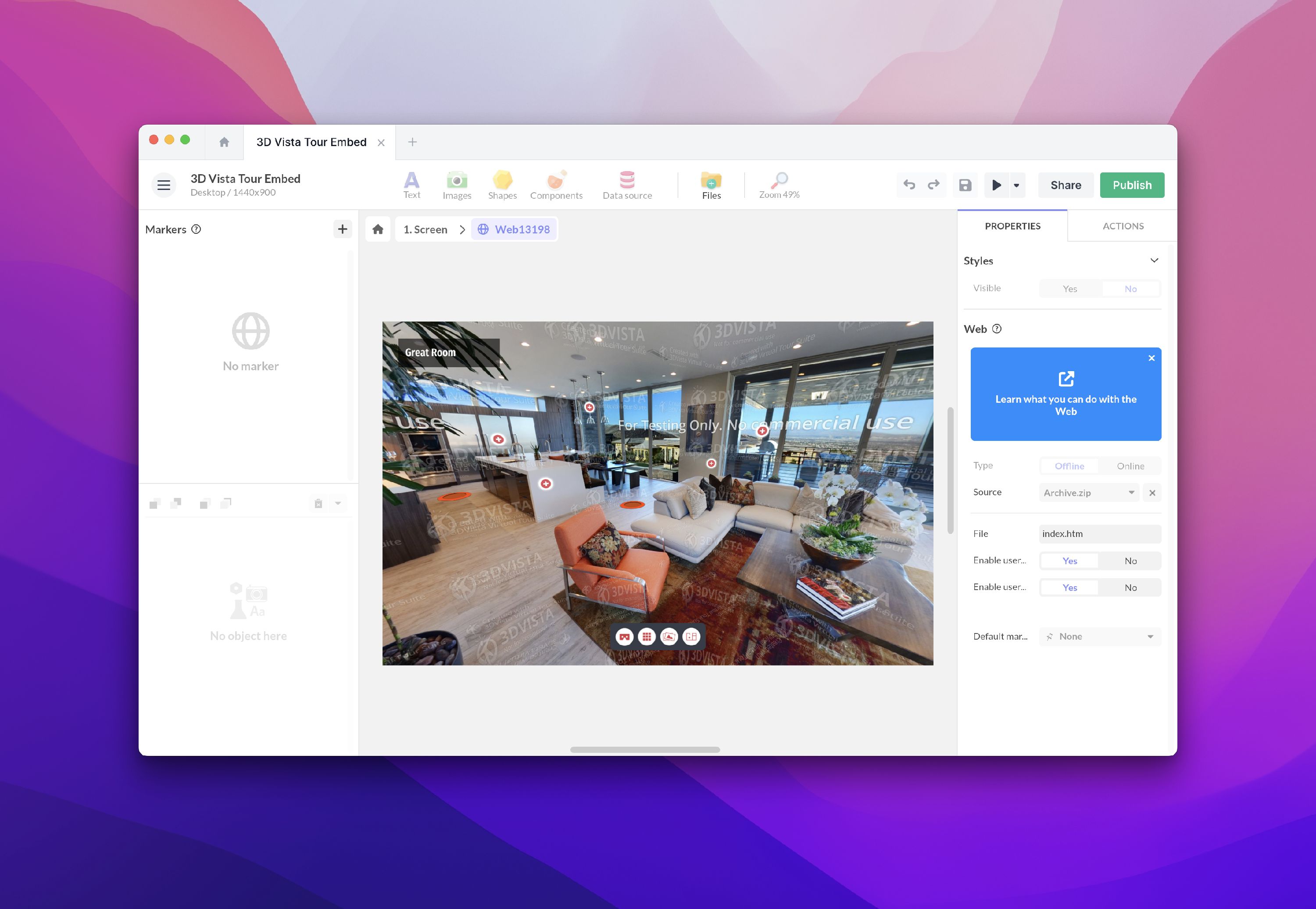 PandaSuite web component setup