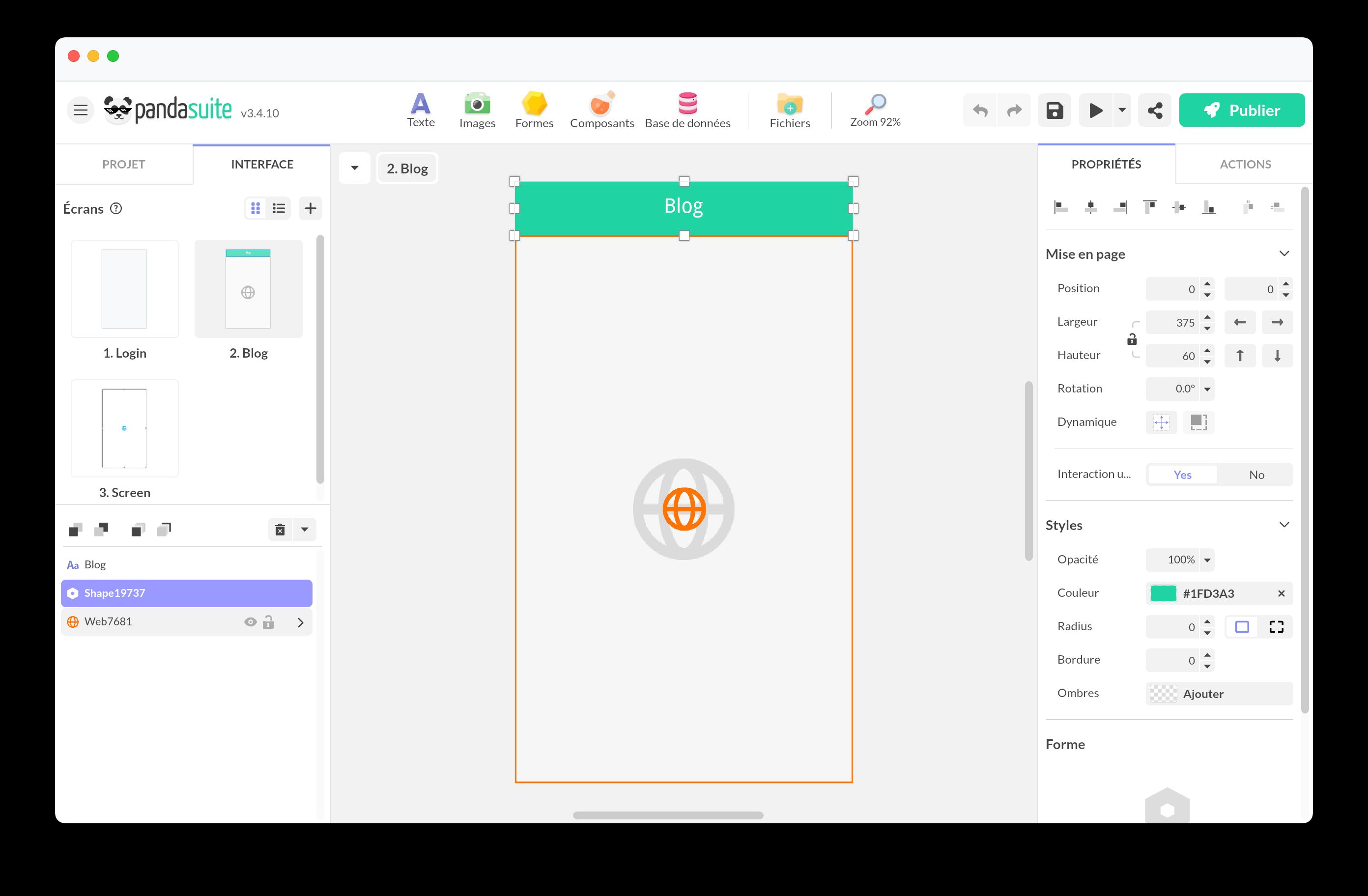 Pandasuite studio components