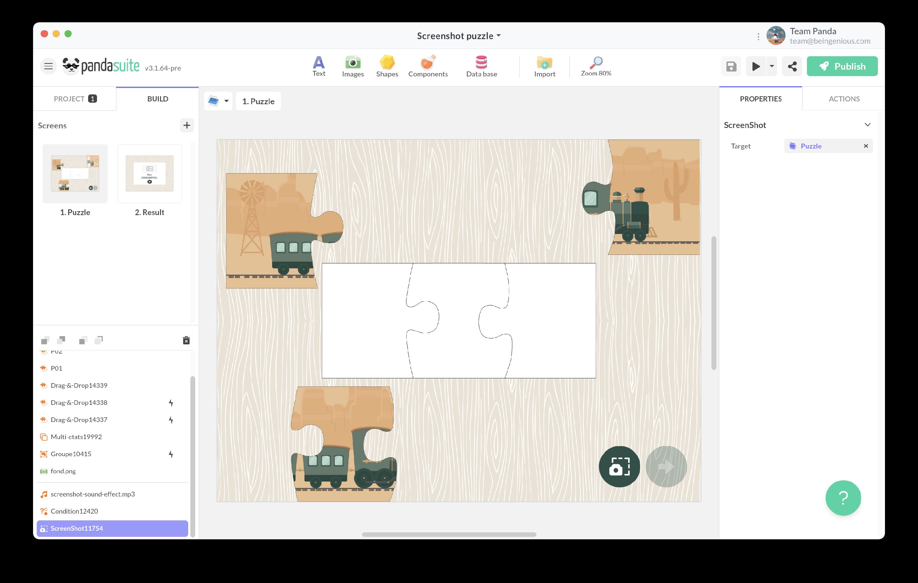 Screenshot Properties