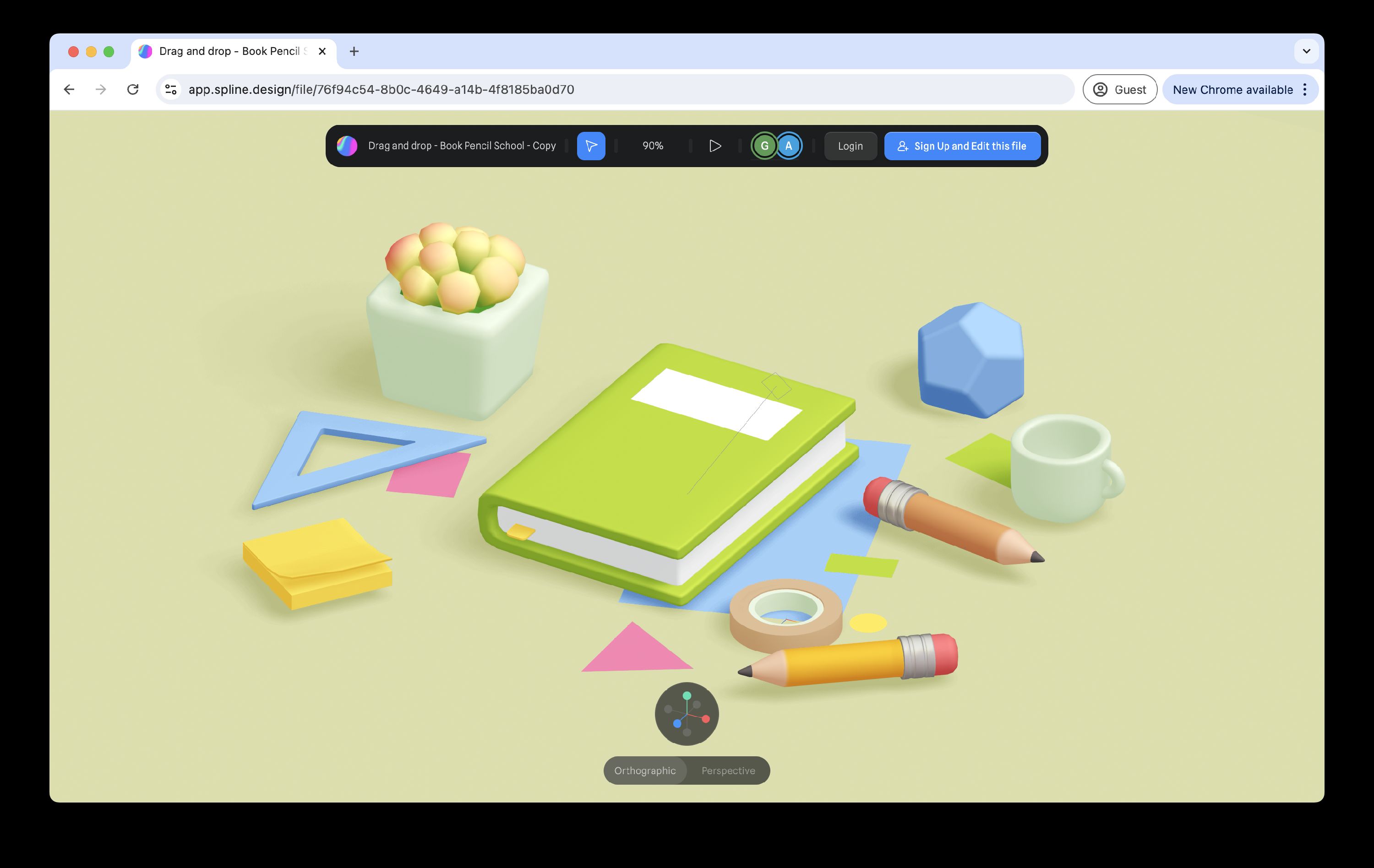 Spline component example