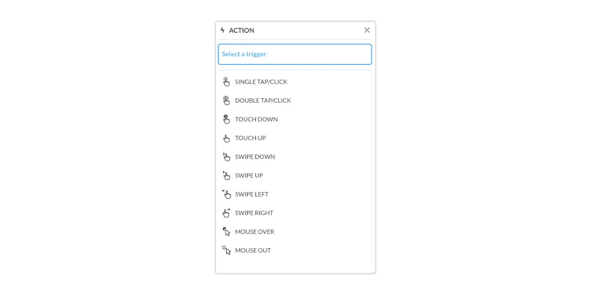 Standard Triggers Screenshot