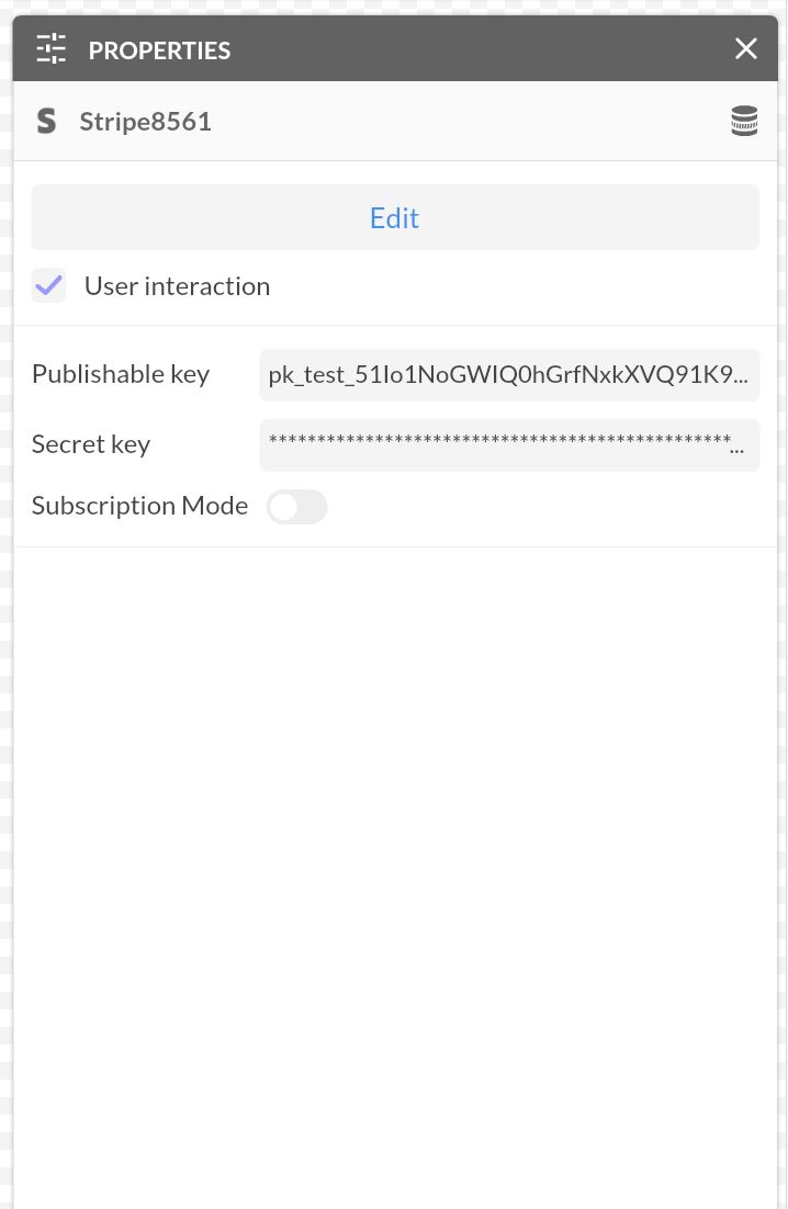 Stripe API keys setup