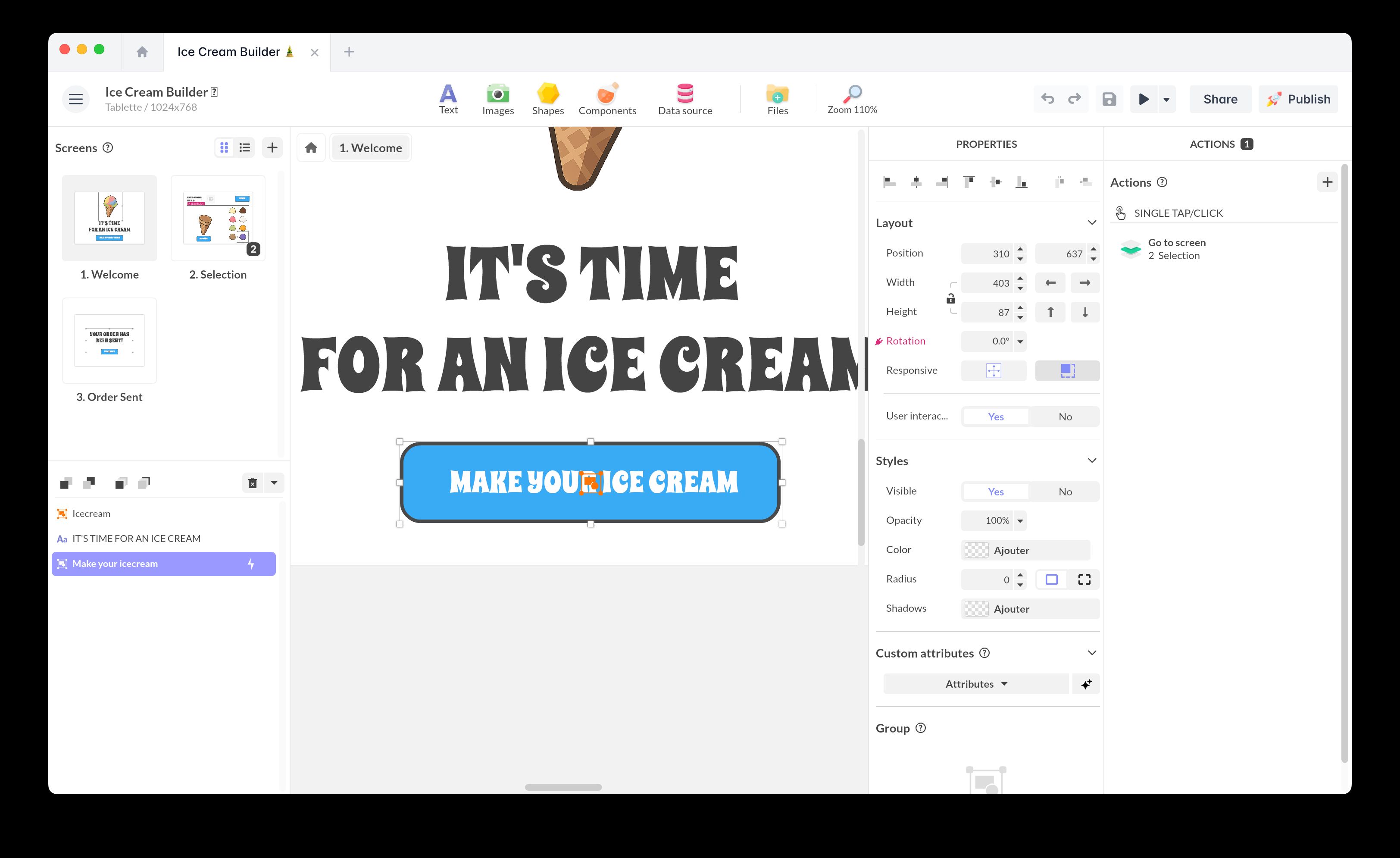 Display panels in multiple columns