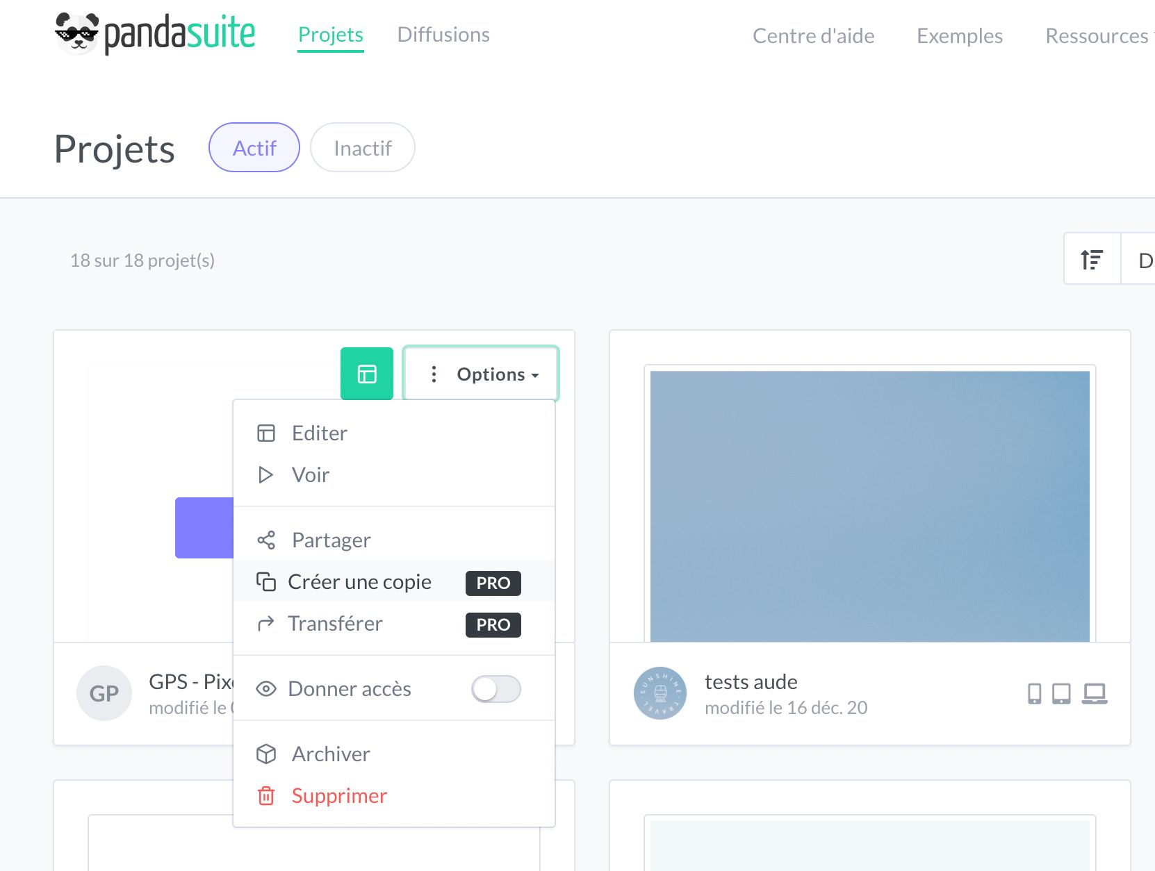 Duplication de Projet Illustration