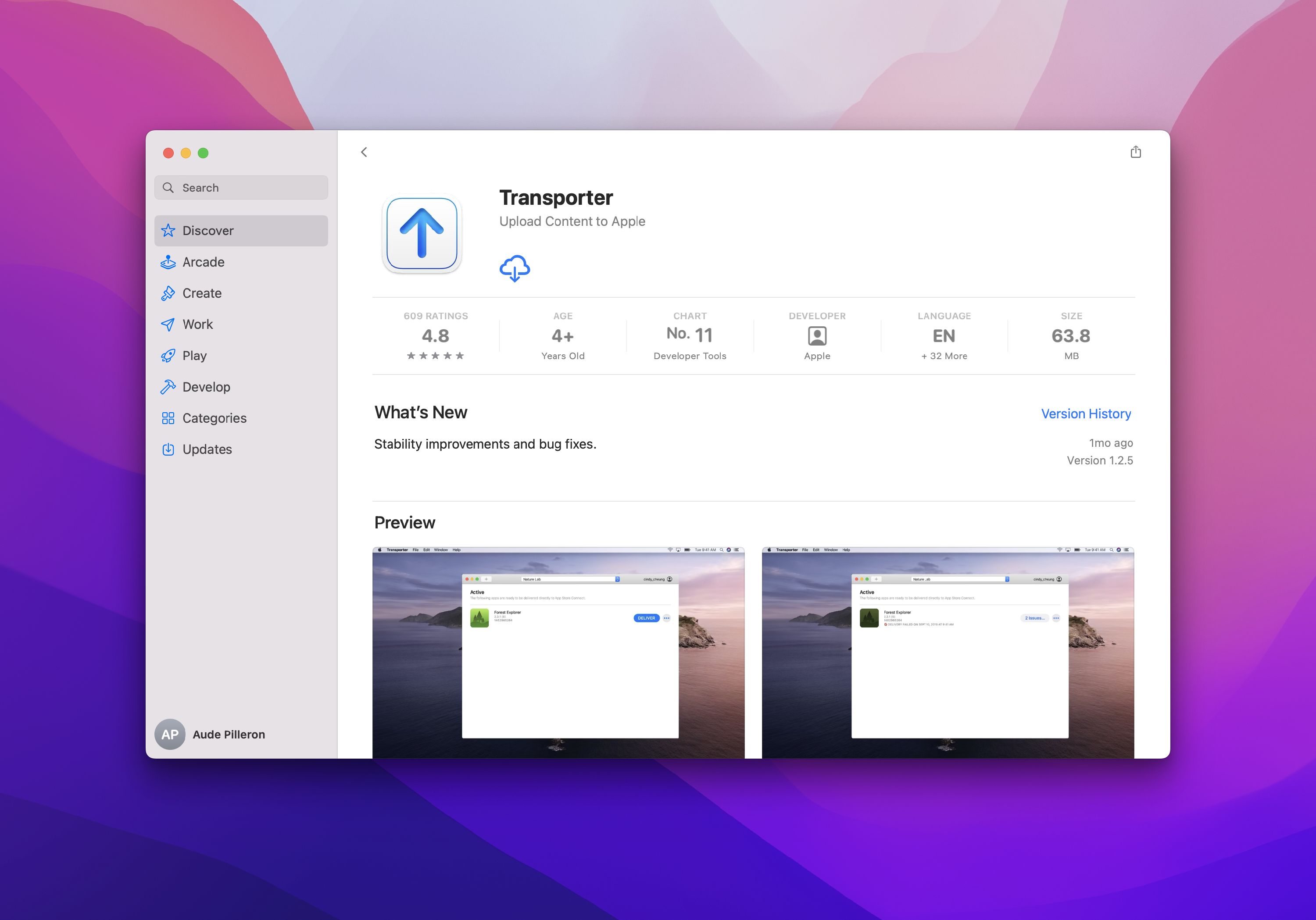 Transporter App Screenshot