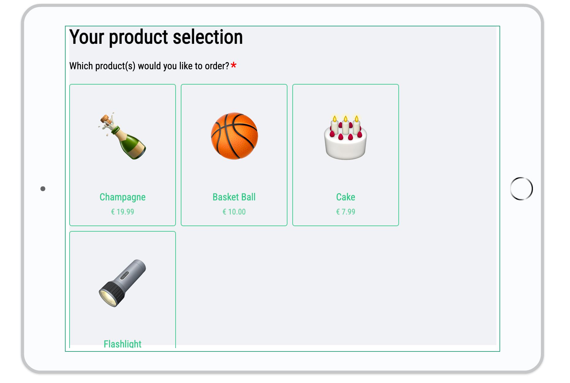 Tripetto form visualization