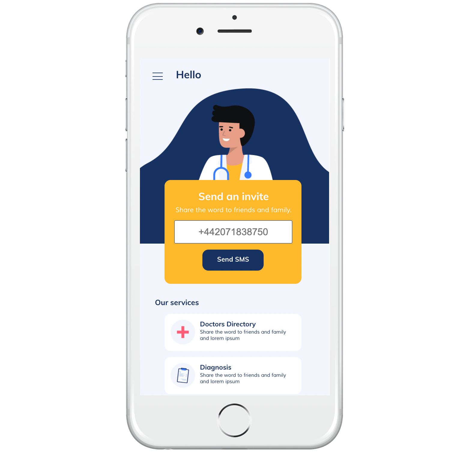 Twilio and PandaSuite connection illustration