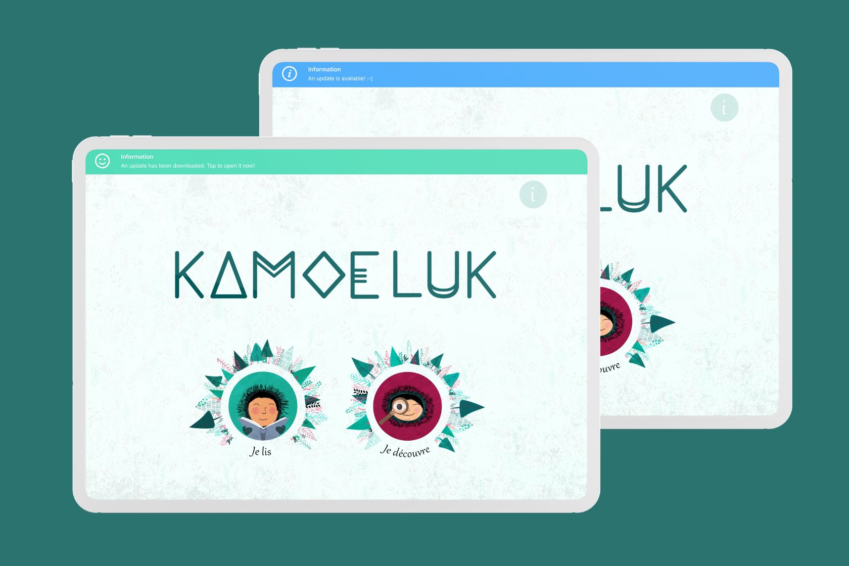 Update banner on device