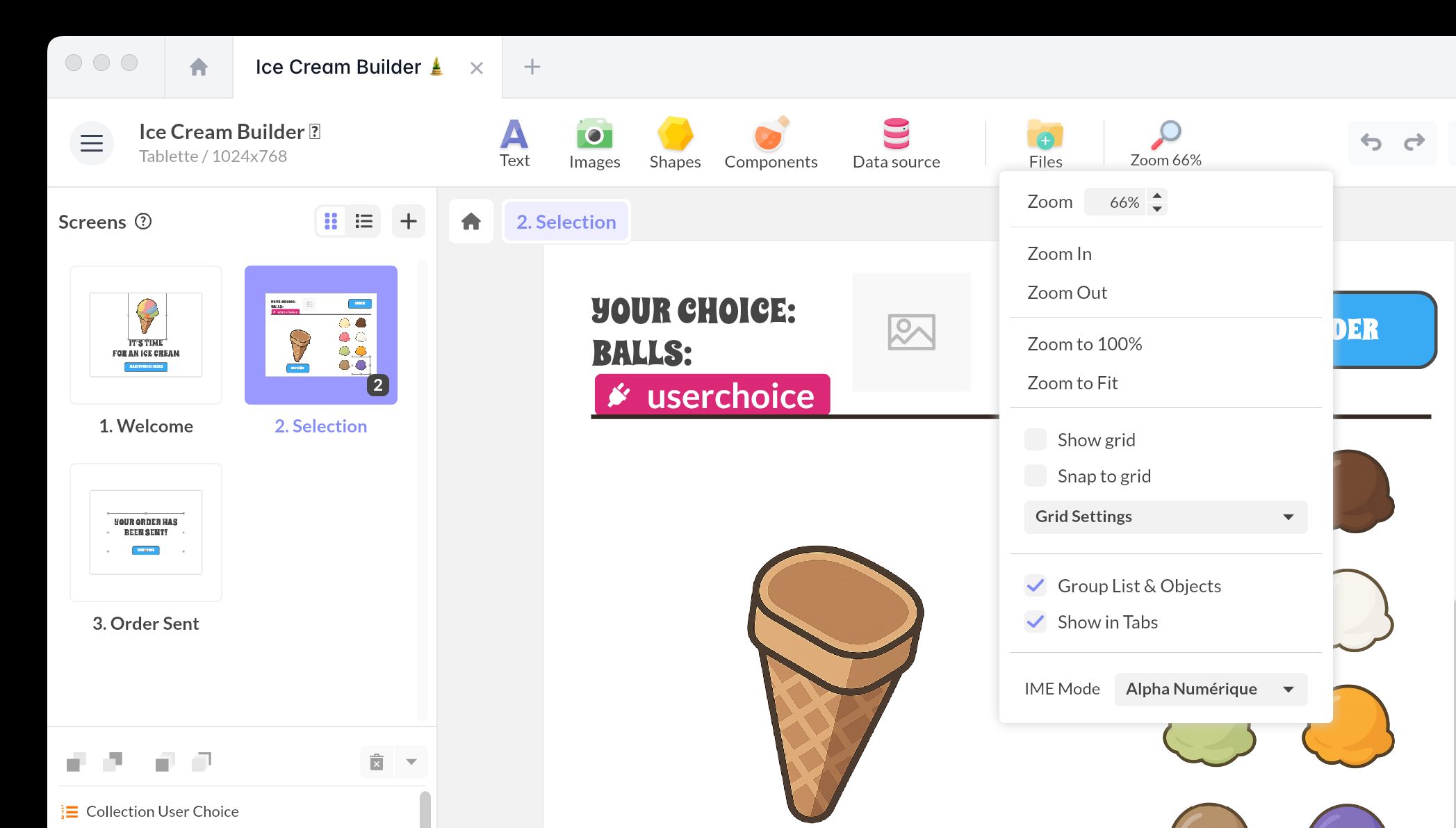 Illustration of Interface Screen